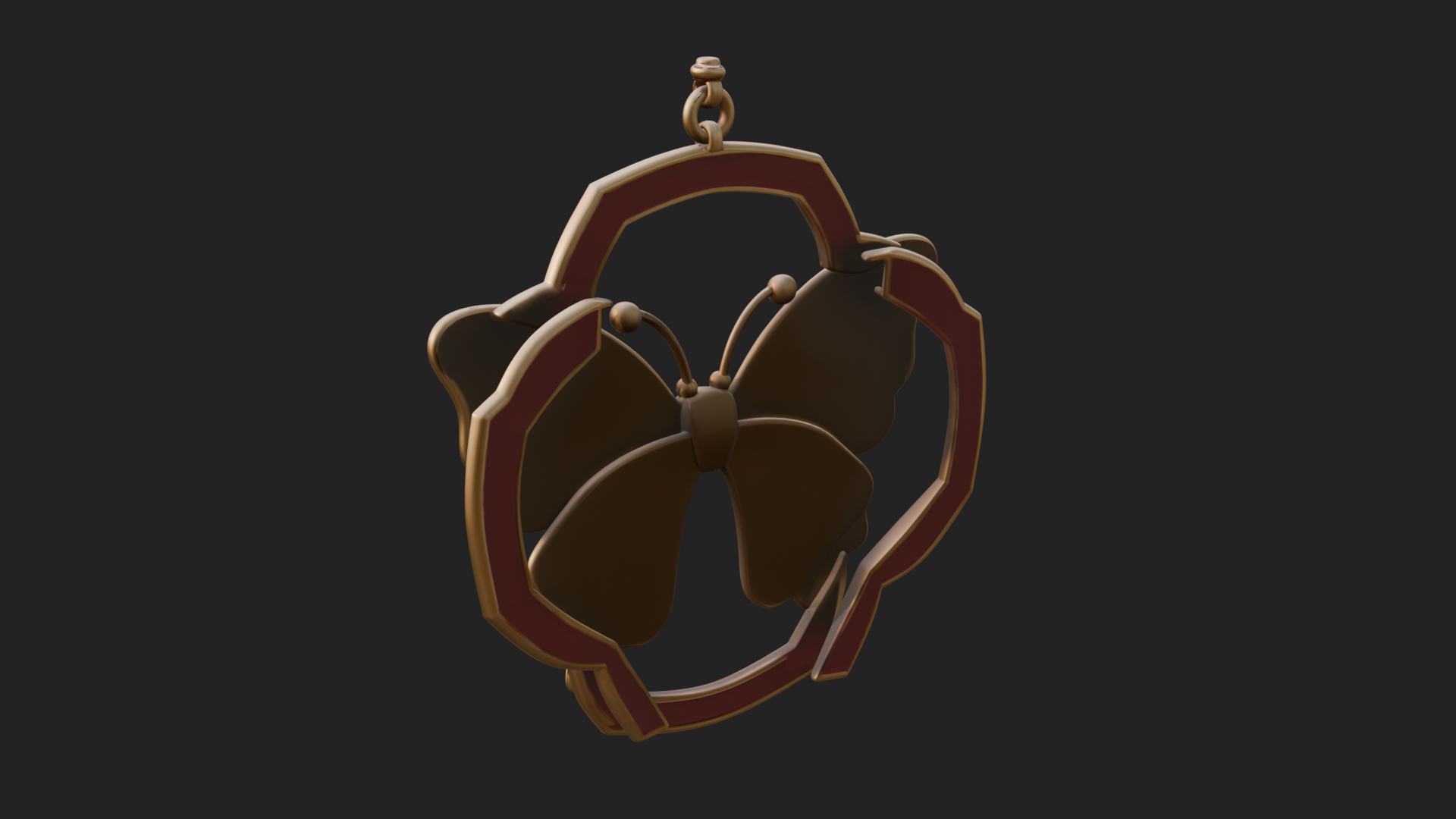 Carved Ribbon Bow Ornament Design 3 3D Print Model 3D Model