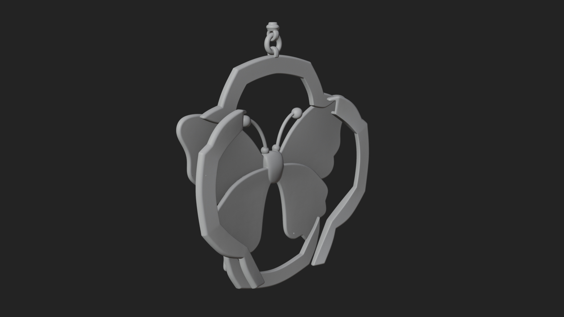 Carved Ribbon Bow Ornament Design 3 3D Print Model 3D Model
