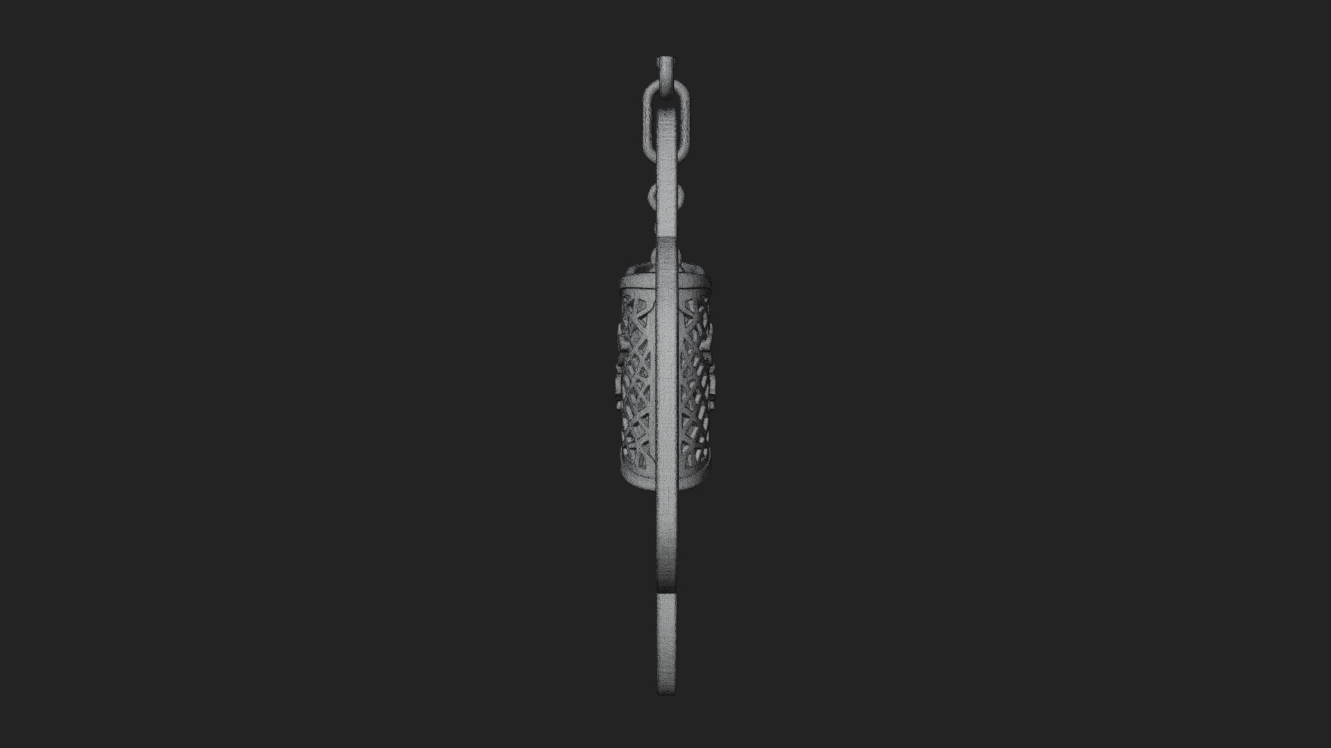 Carved Ribbon Bow Ornament Design 4 3D Print Model 3D Model