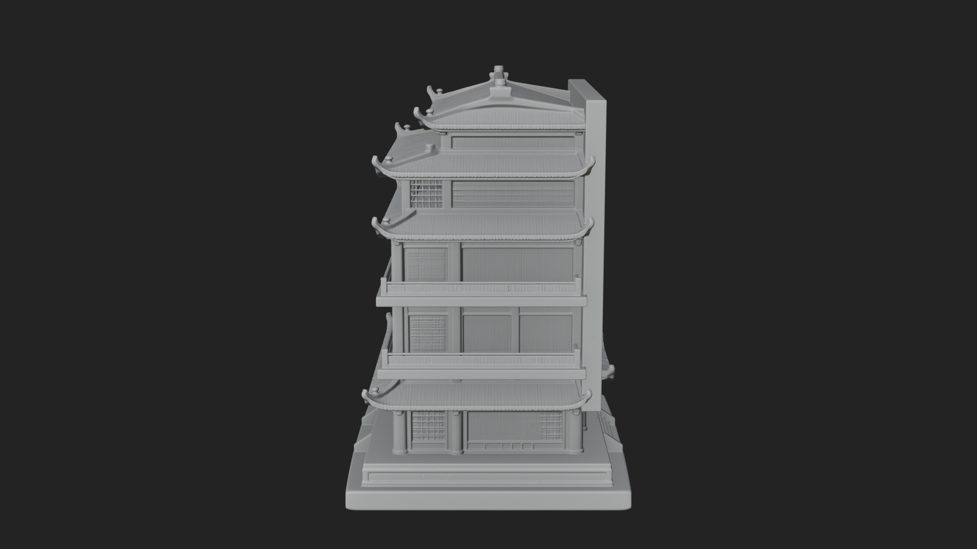 Carved Shrine Cabinet Model Design 7 3D Print Model 3D Model