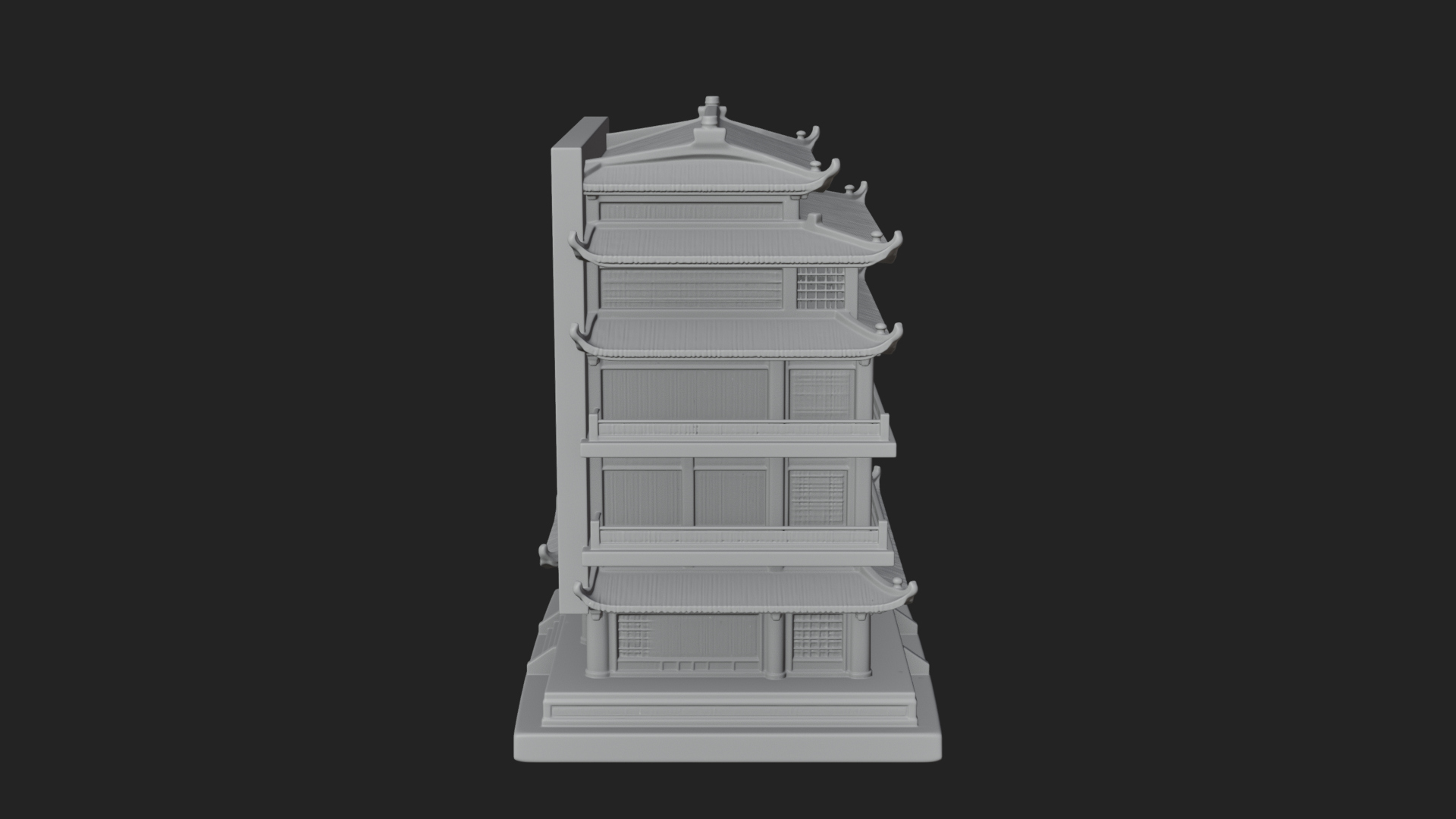 Carved Shrine Cabinet Model Design 7 3D Print Model 3D Model