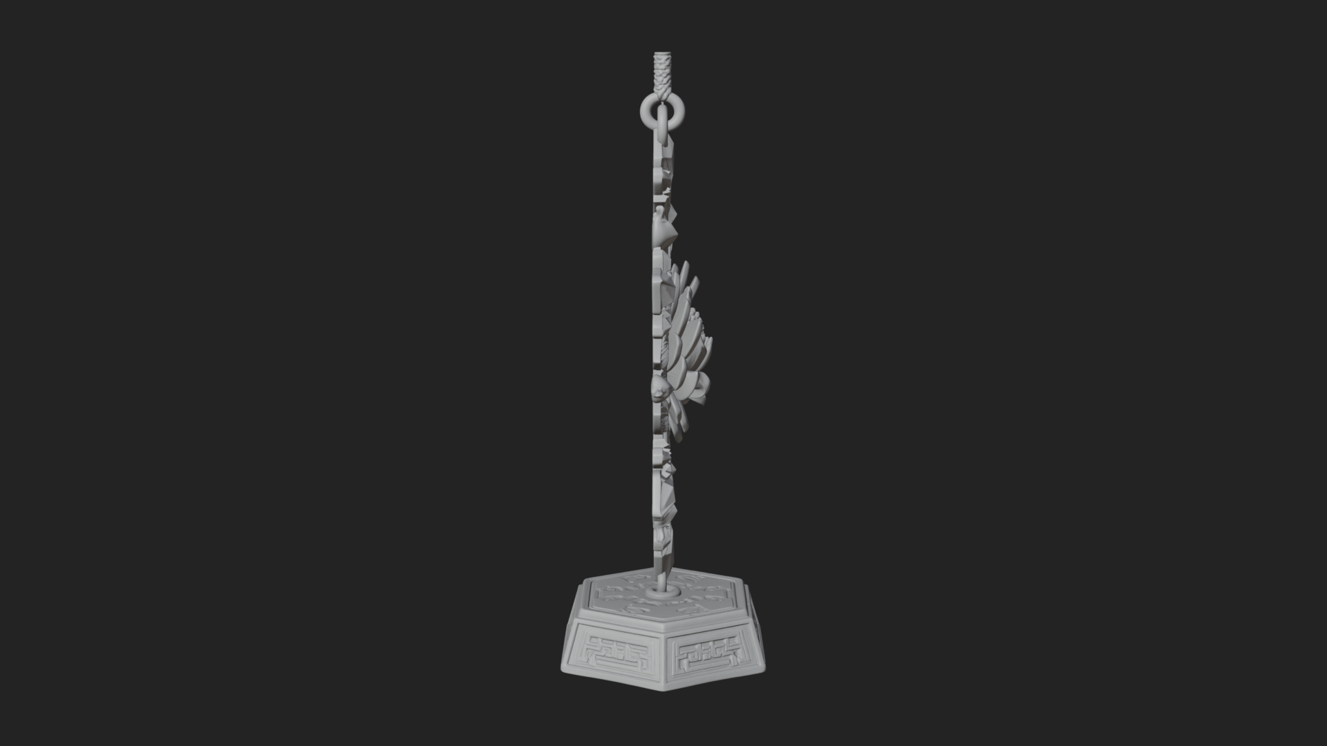 Carved Snowflake Ornament Design 2 3D Print Model 3D Model