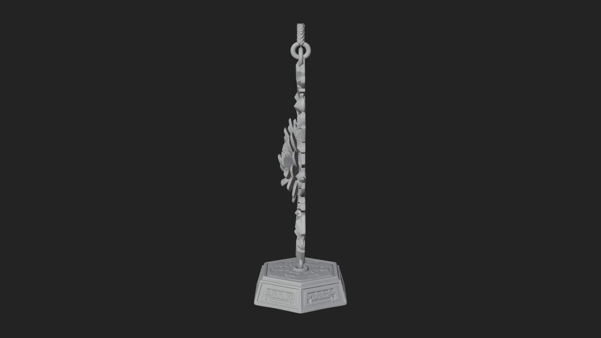 Carved Snowflake Ornament Design 2 3D Print Model 3D Model