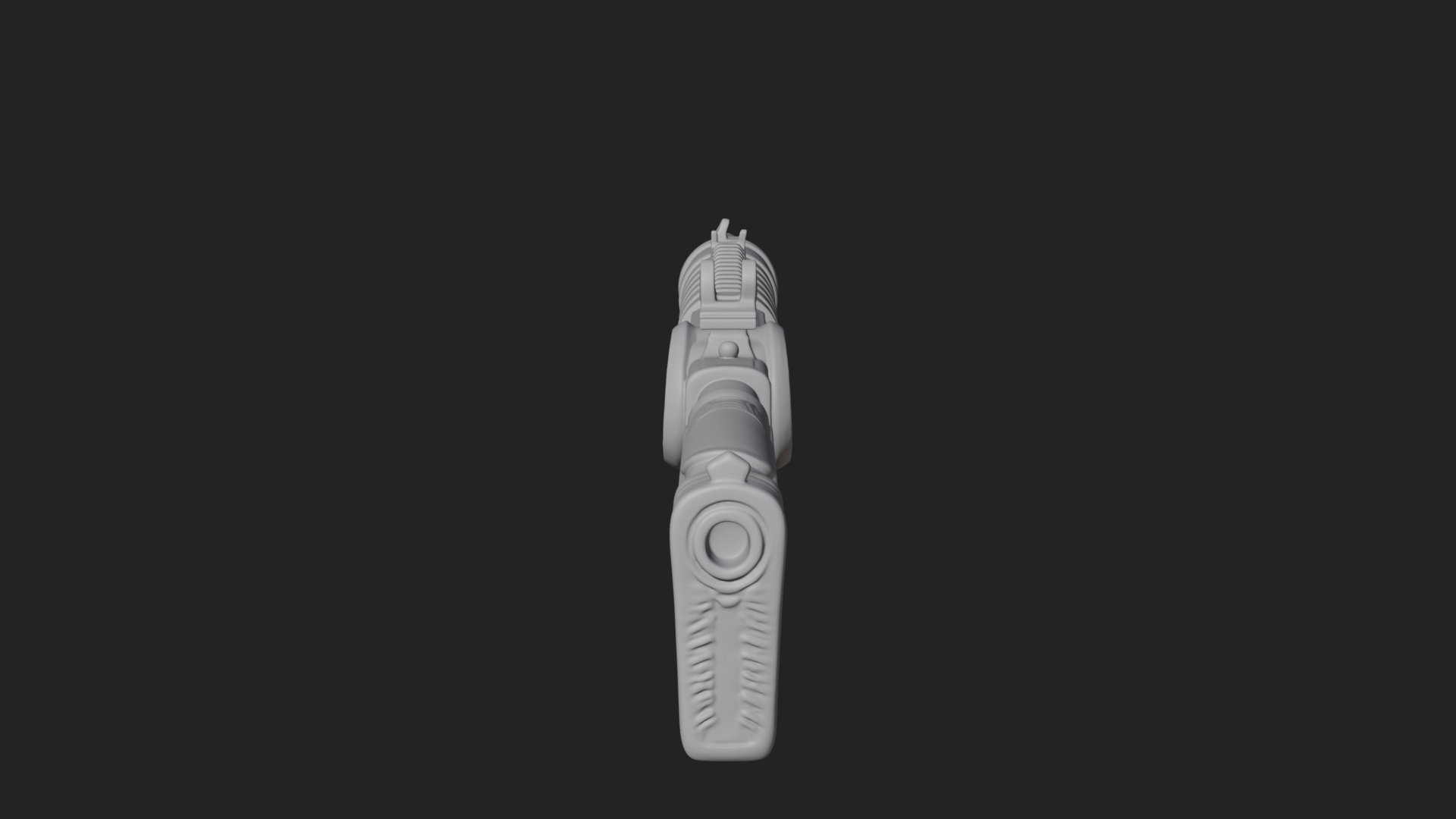 Carved Spike Barrel Launcher Model Design 2 3D Print Model 3D Model