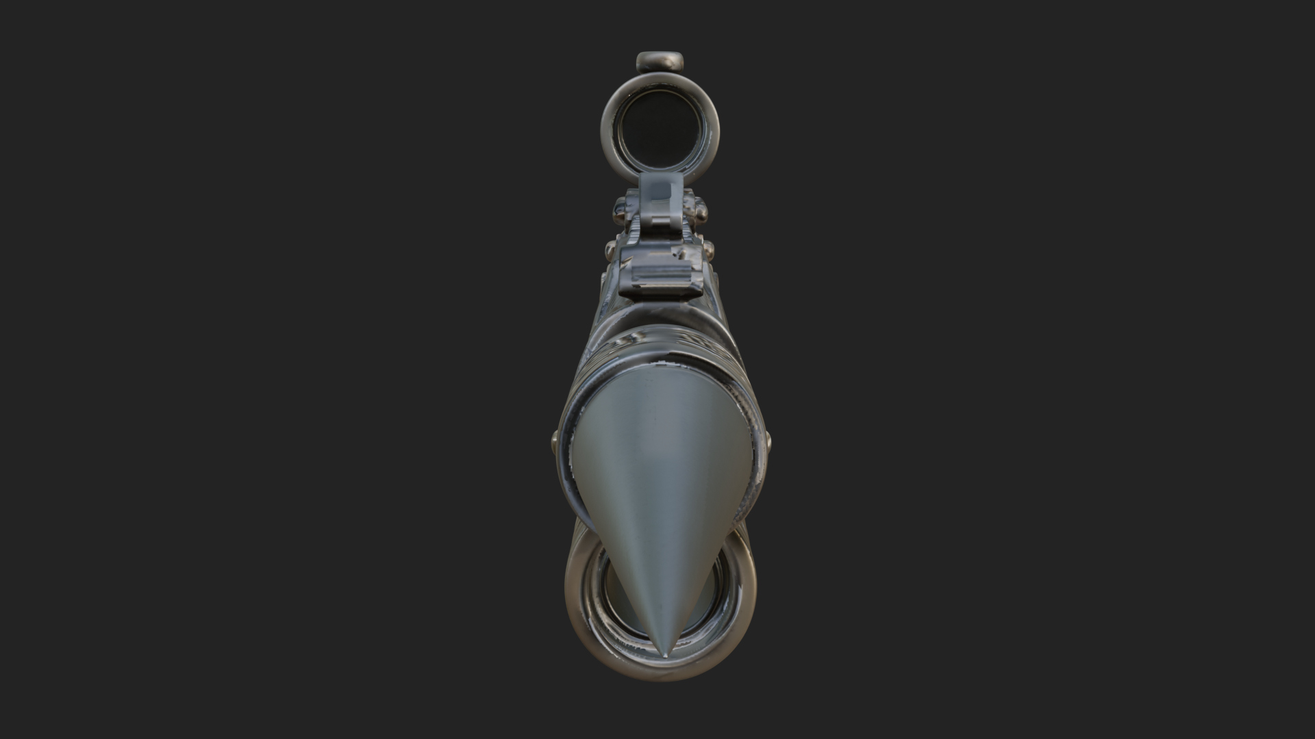 Carved Spike Barrel Launcher Model Design 3 3D Print Model 3D Model