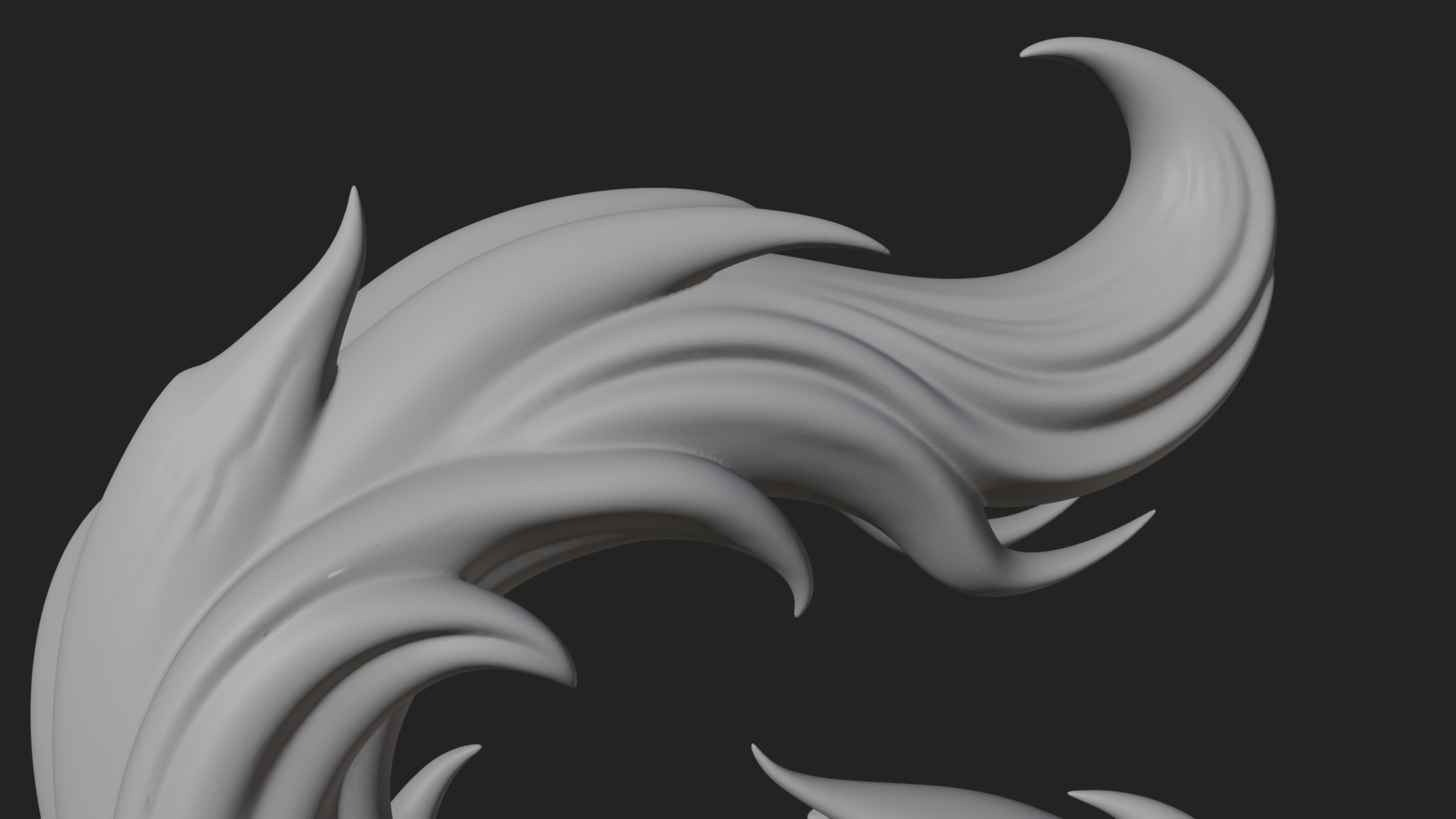 Carved Spirit Cat Statue Design 1 3D Print Model 3D Model