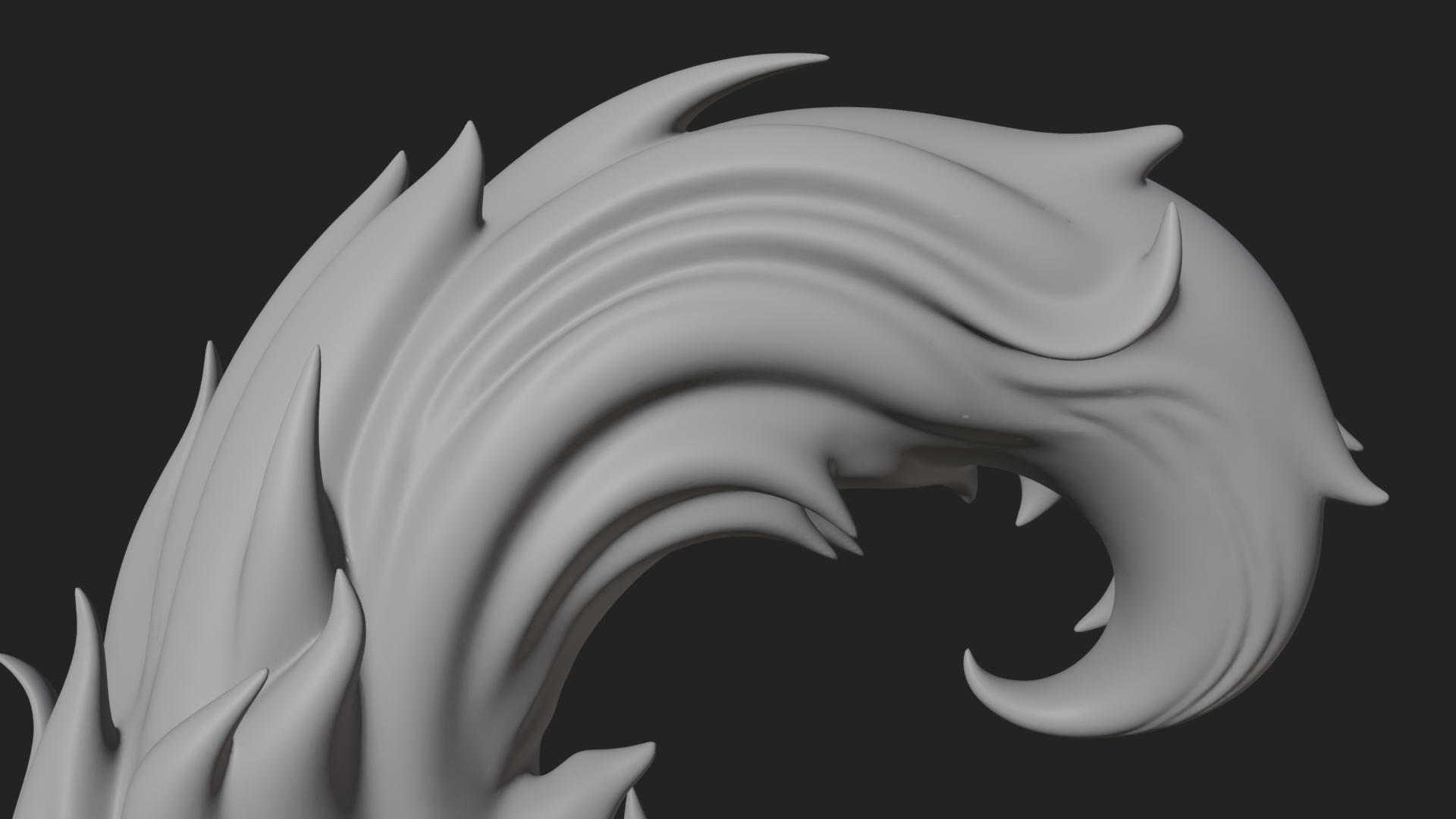 Carved Spirit Cat Statue Design 2 3D Print Model 3D Model