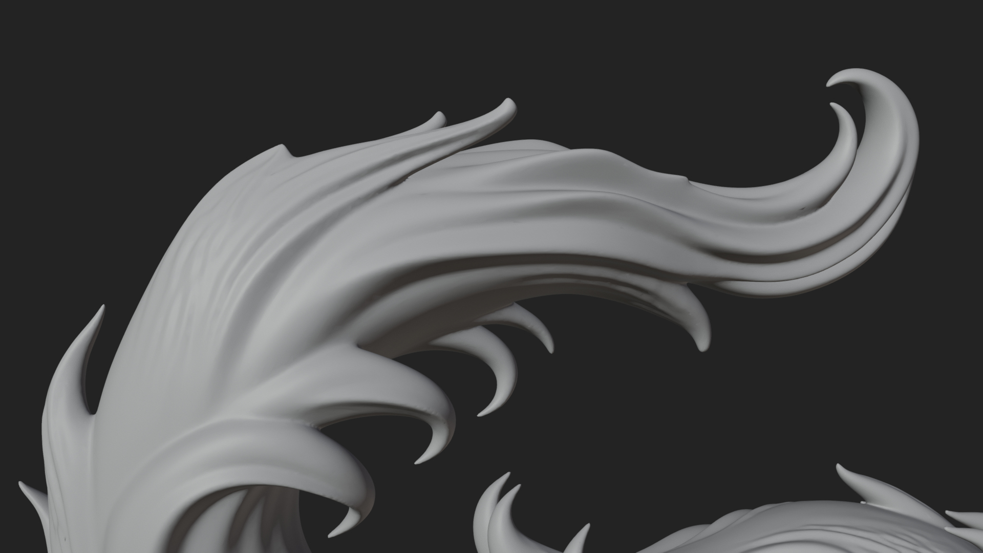 Carved Spirit Cat Statue Design 3 3D Print Model 3D Model