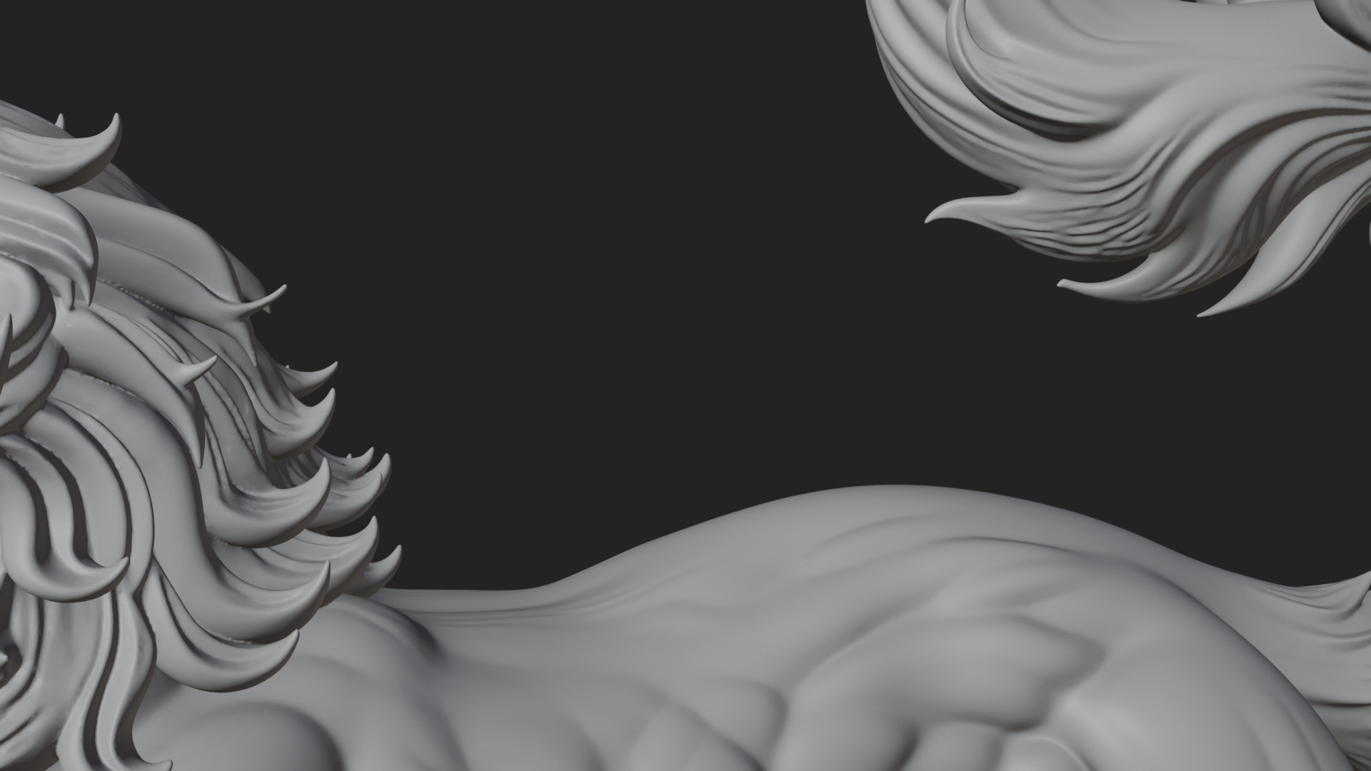 Carved Spirit Cat Statue Design 3 3D Print Model 3D Model