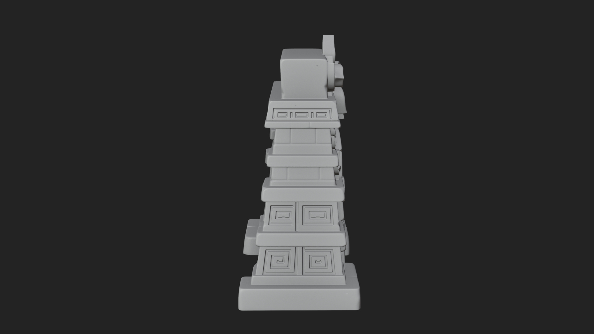Carved Stone Garden Arch Design 1 3D Print Model 3D Model