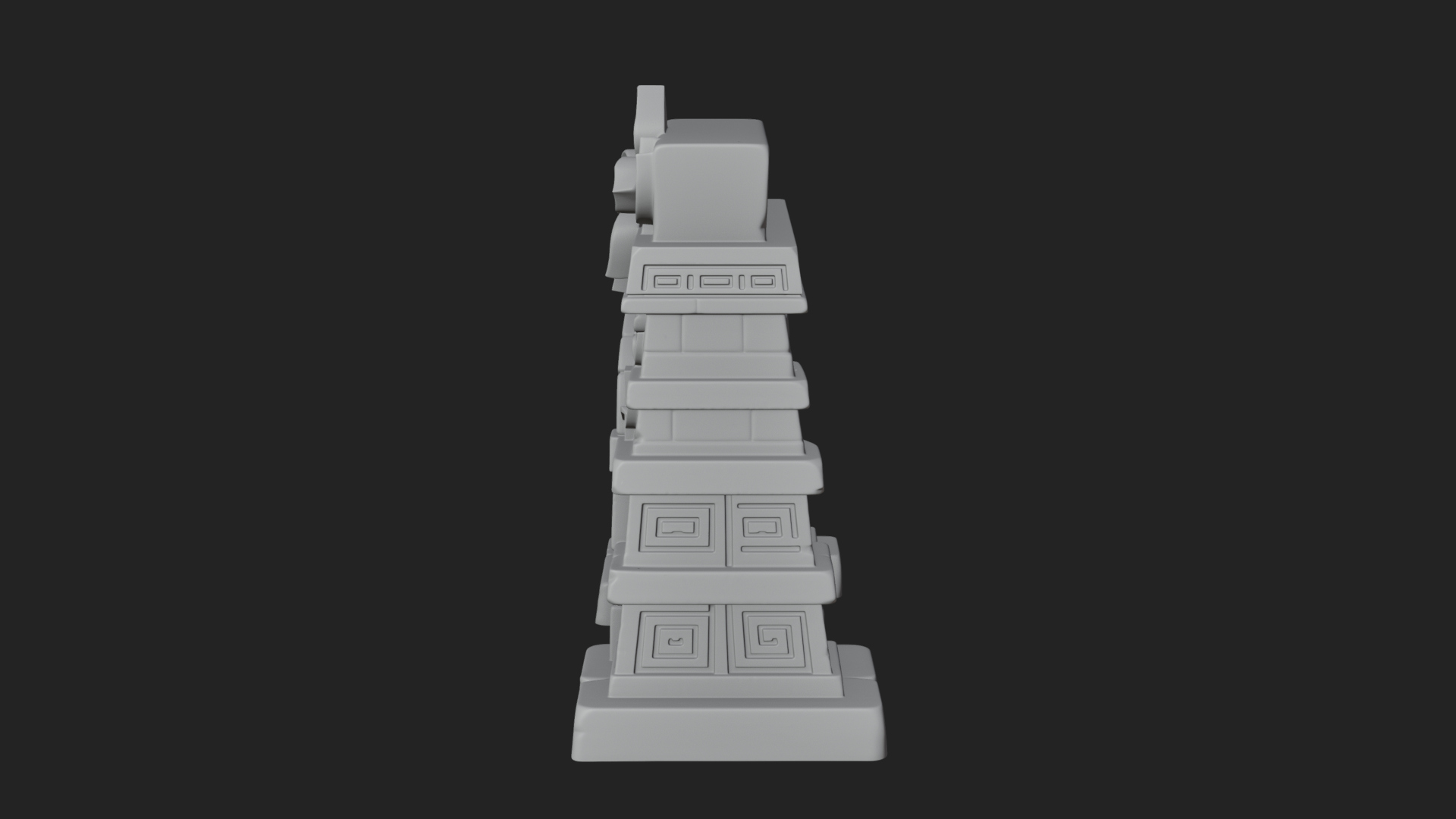 Carved Stone Garden Arch Design 1 3D Print Model 3D Model