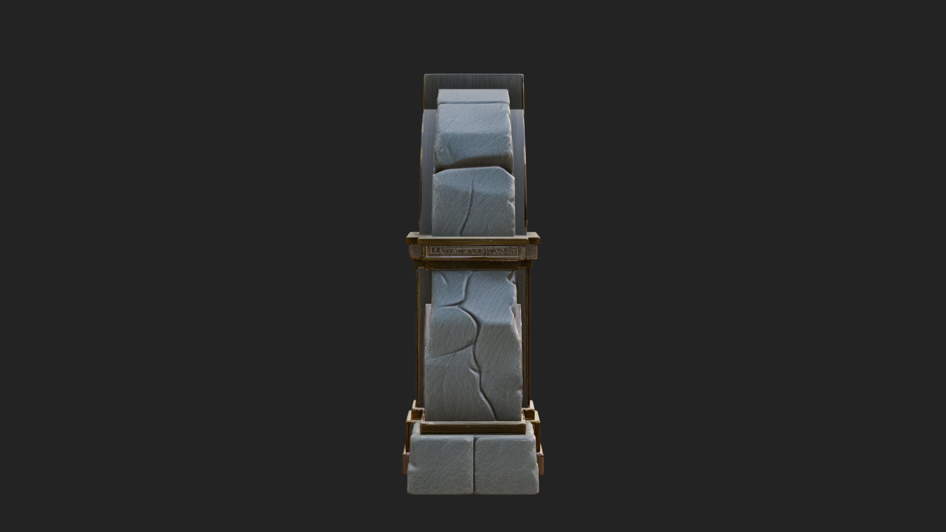Carved Stone Garden Arch Design 10 3D Print Model 3D Model