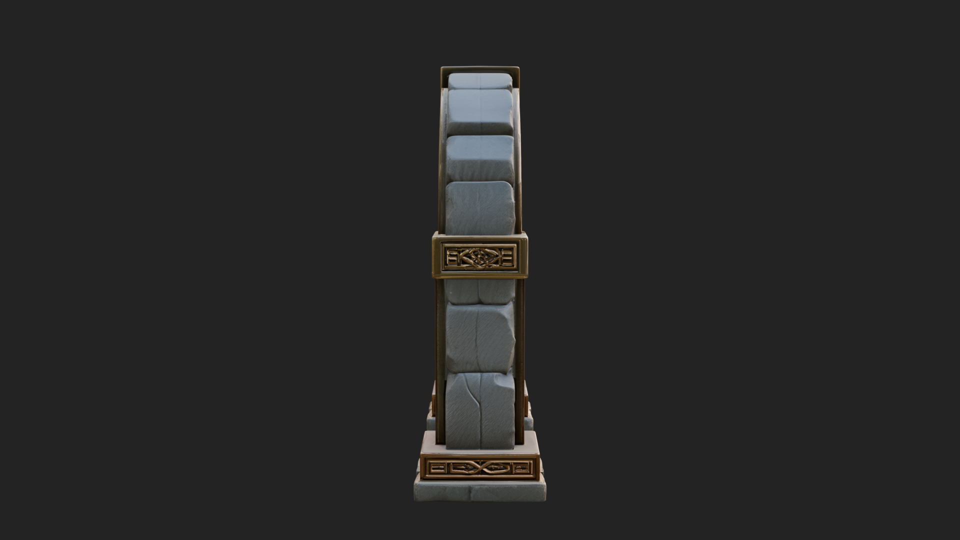 Carved Stone Garden Arch Design 11 3D Print Model 3D Model