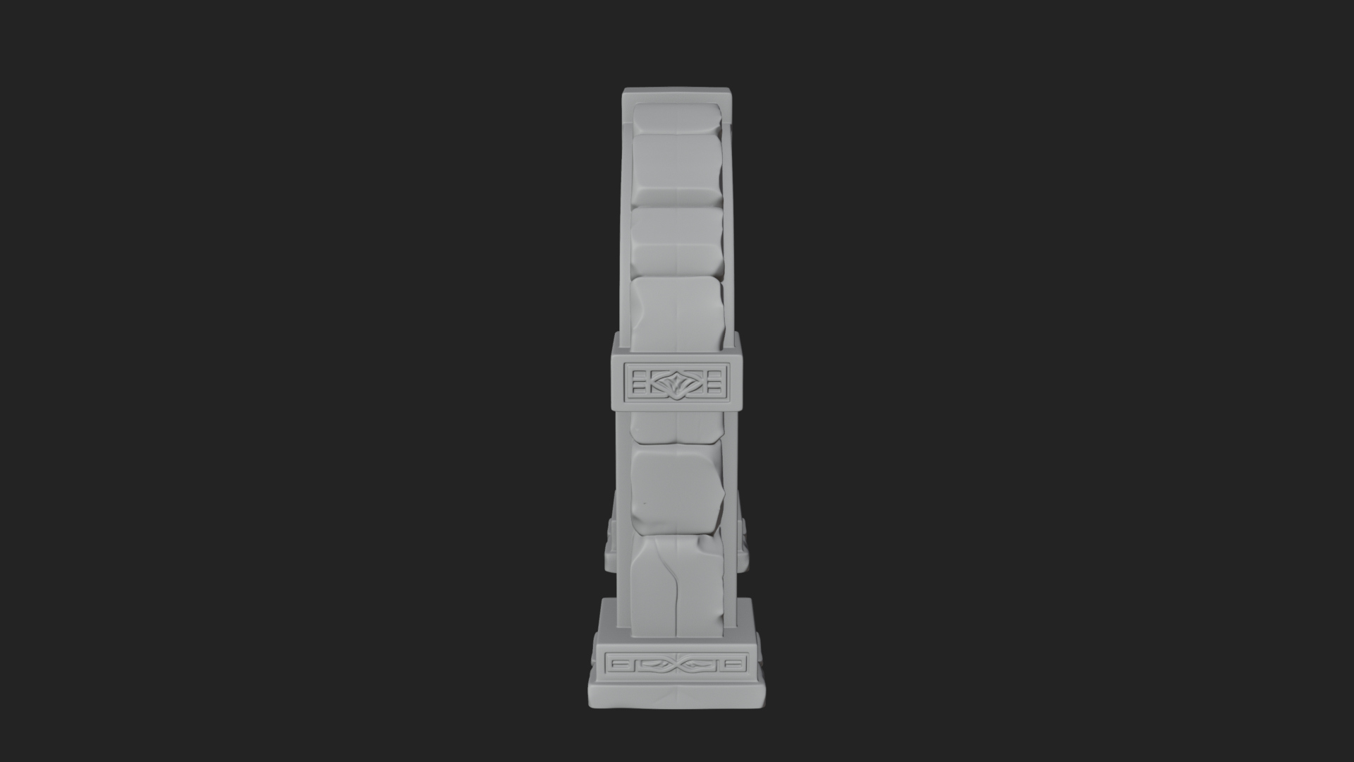 Carved Stone Garden Arch Design 11 3D Print Model 3D Model