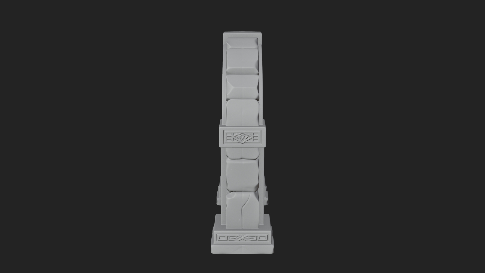 Carved Stone Garden Arch Design 11 3D Print Model 3D Model