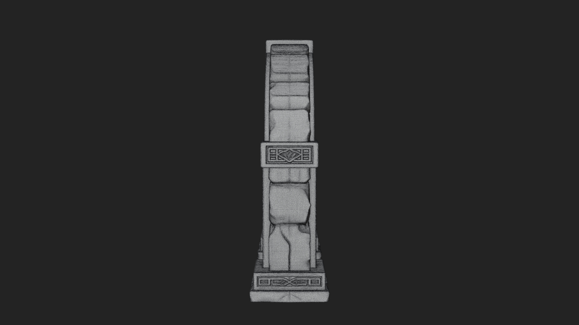 Carved Stone Garden Arch Design 11 3D Print Model 3D Model