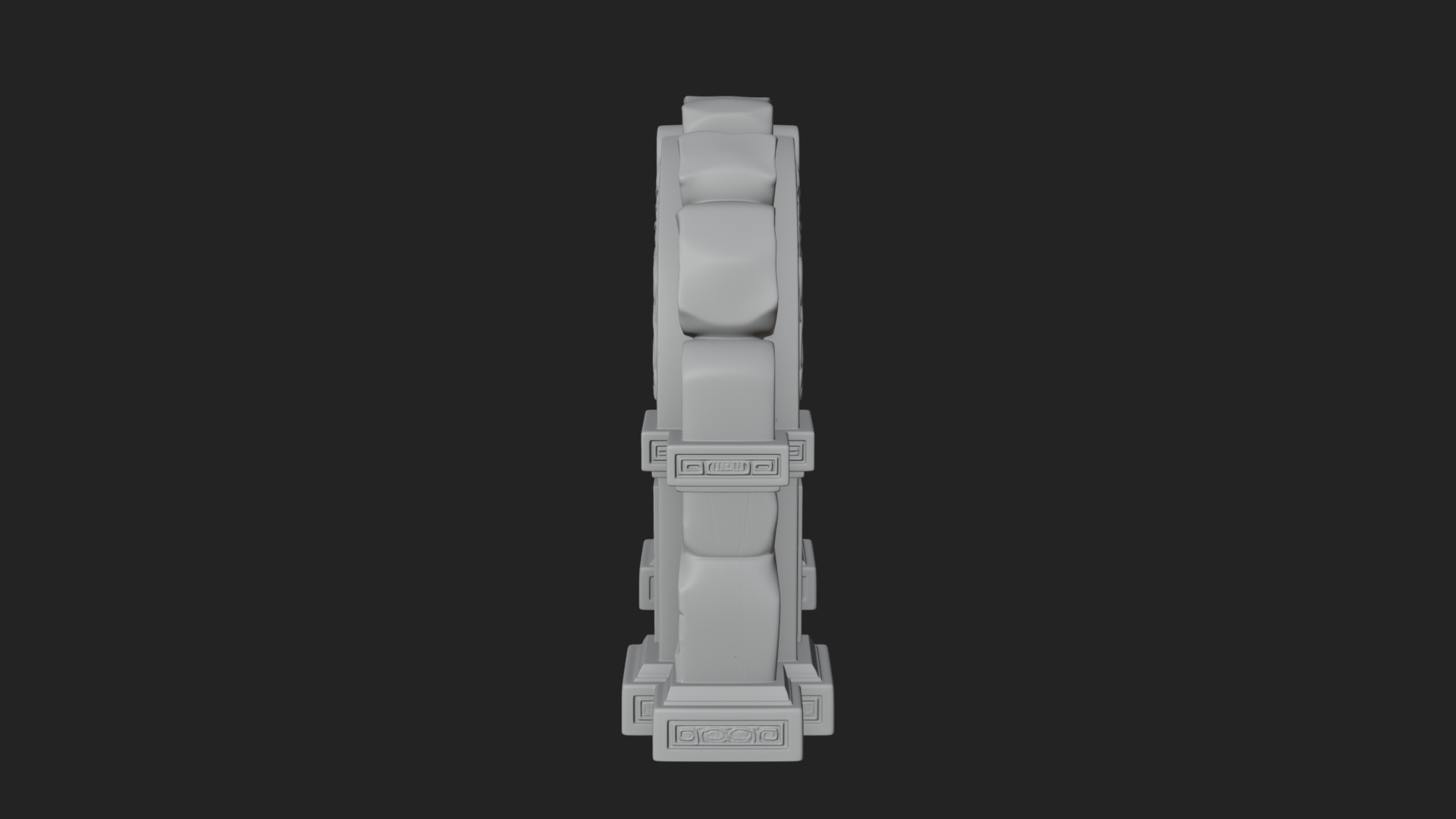Carved Stone Garden Arch Design 12 3D Print Model 3D Model