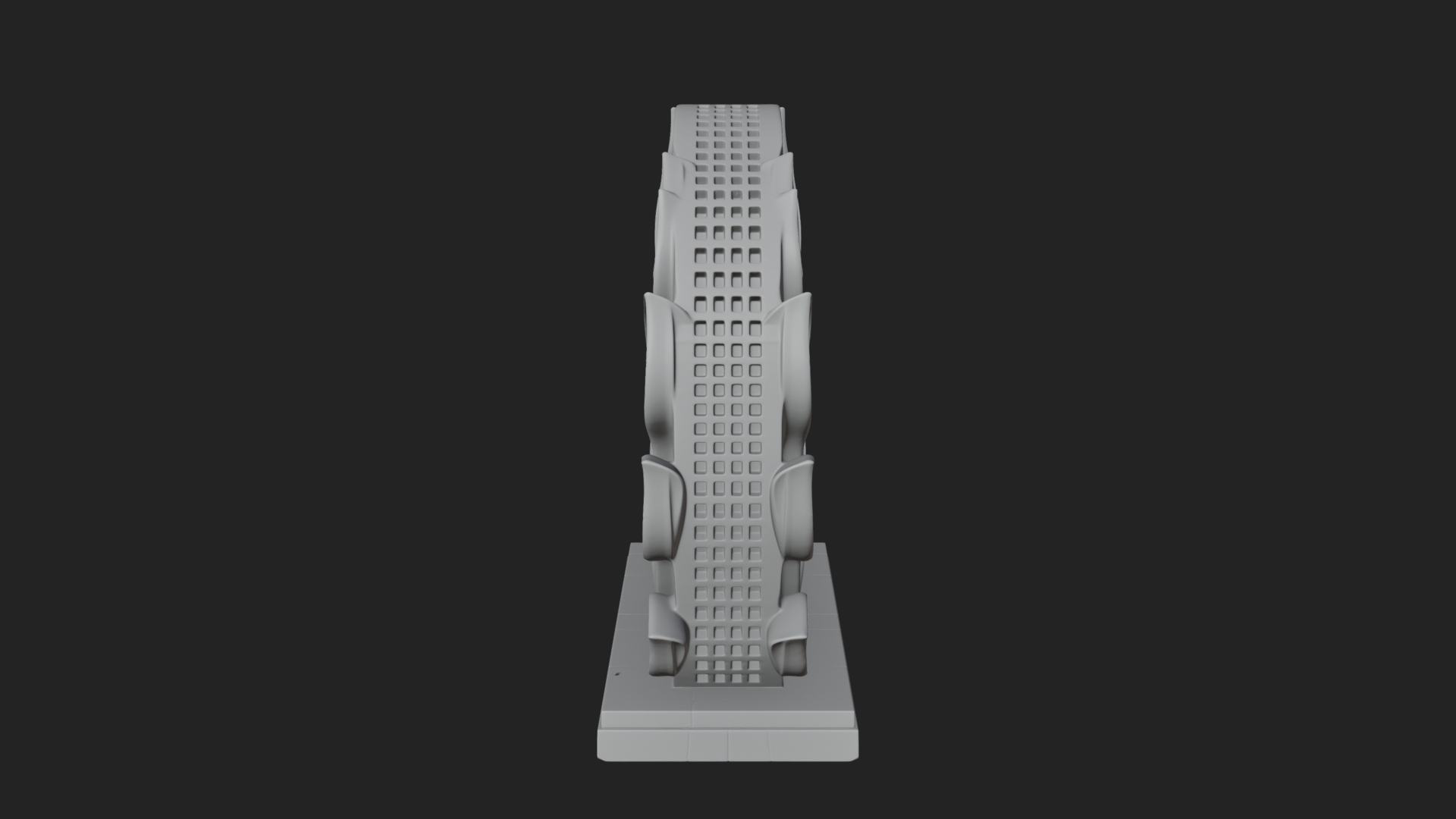 Carved Stone Garden Arch Design 13 3D Print Model 3D Model