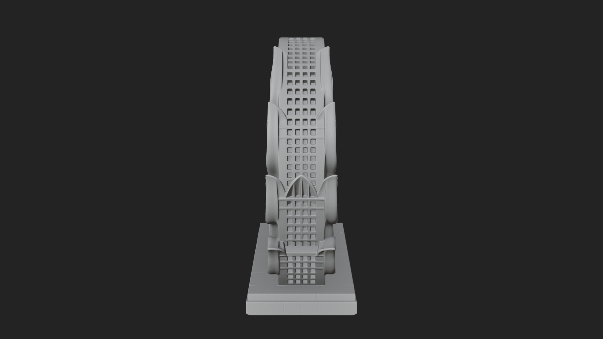 Carved Stone Garden Arch Design 13 3D Print Model 3D Model