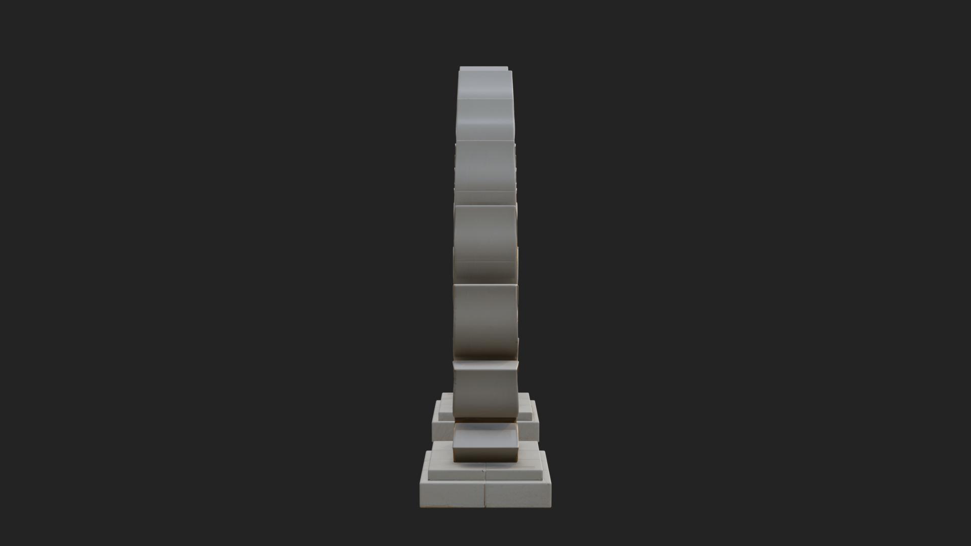 Carved Stone Garden Arch Design 14 3D Print Model 3D Model