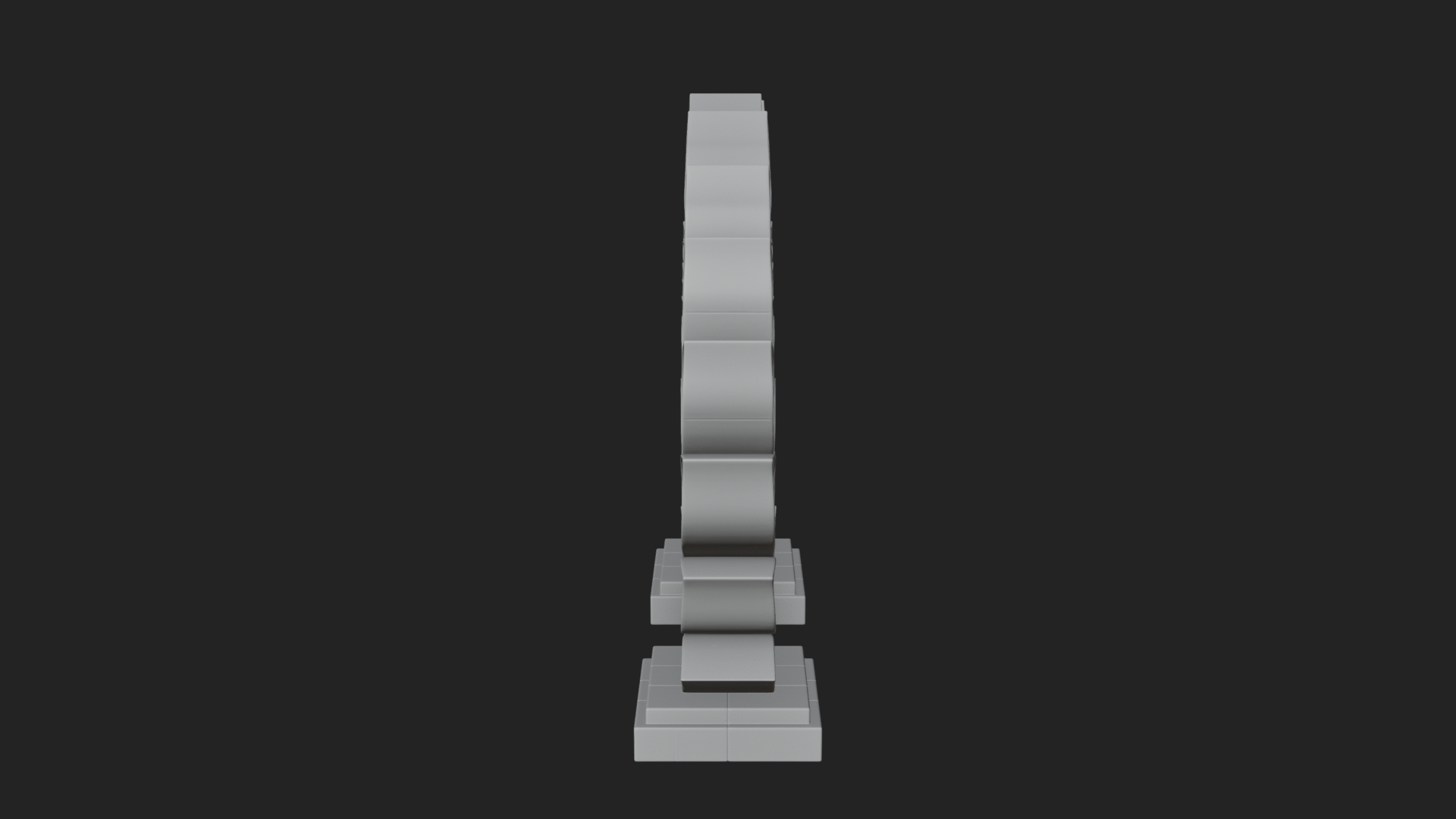 Carved Stone Garden Arch Design 14 3D Print Model 3D Model