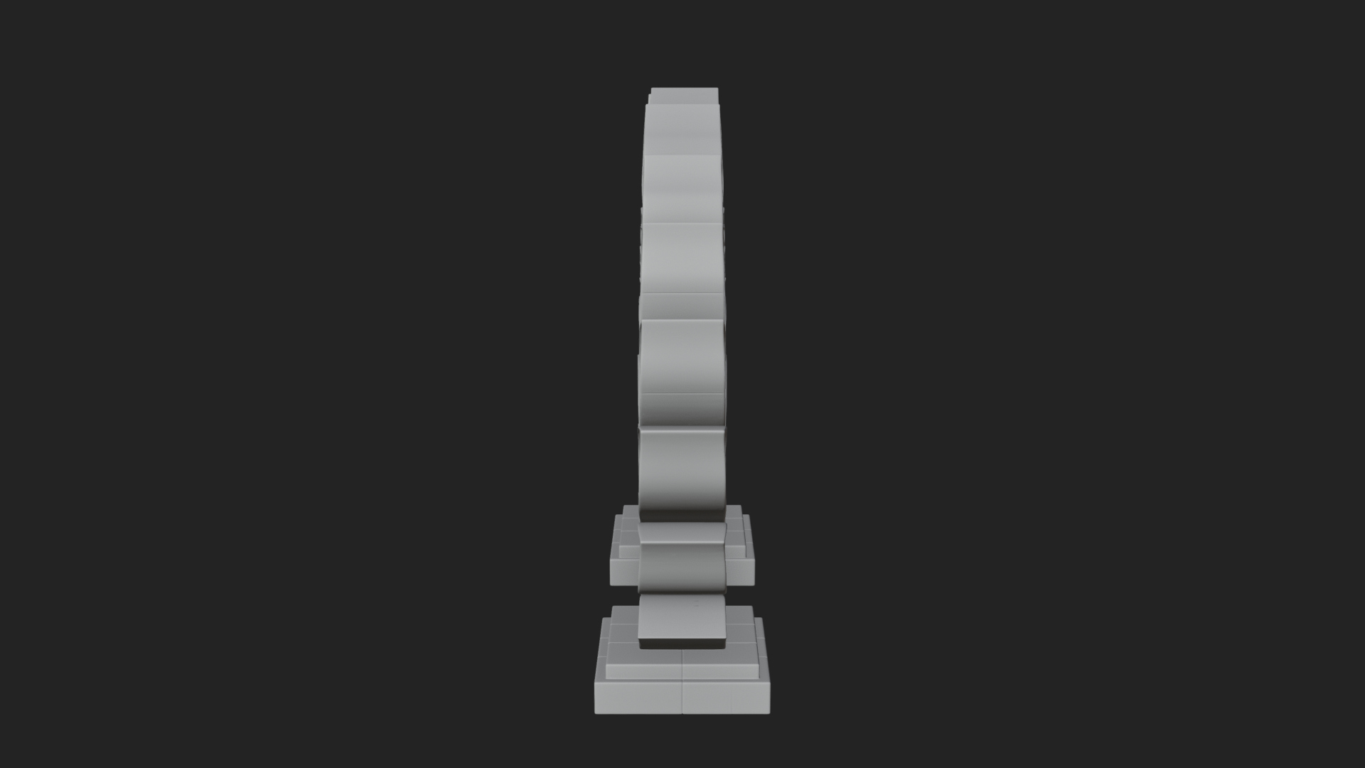 Carved Stone Garden Arch Design 14 3D Print Model 3D Model