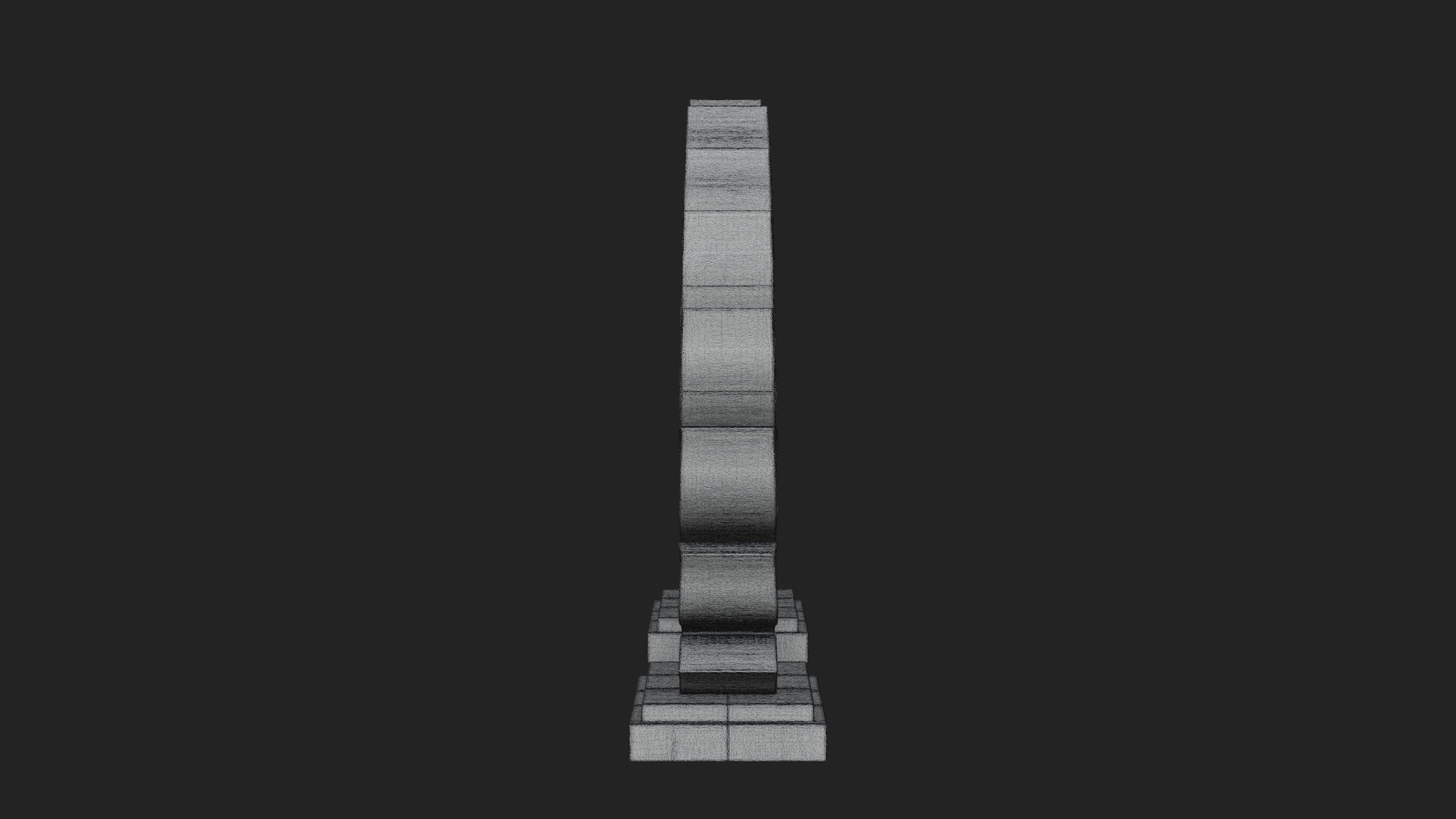Carved Stone Garden Arch Design 14 3D Print Model 3D Model
