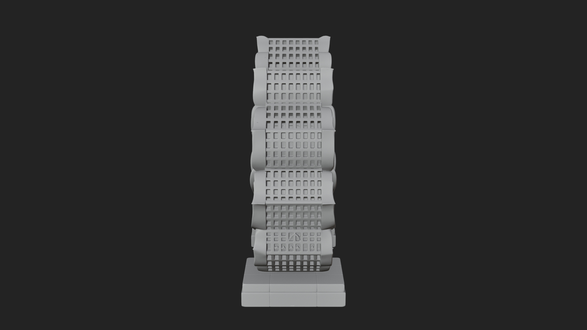 Carved Stone Garden Arch Design 15 3D Print Model 3D Model