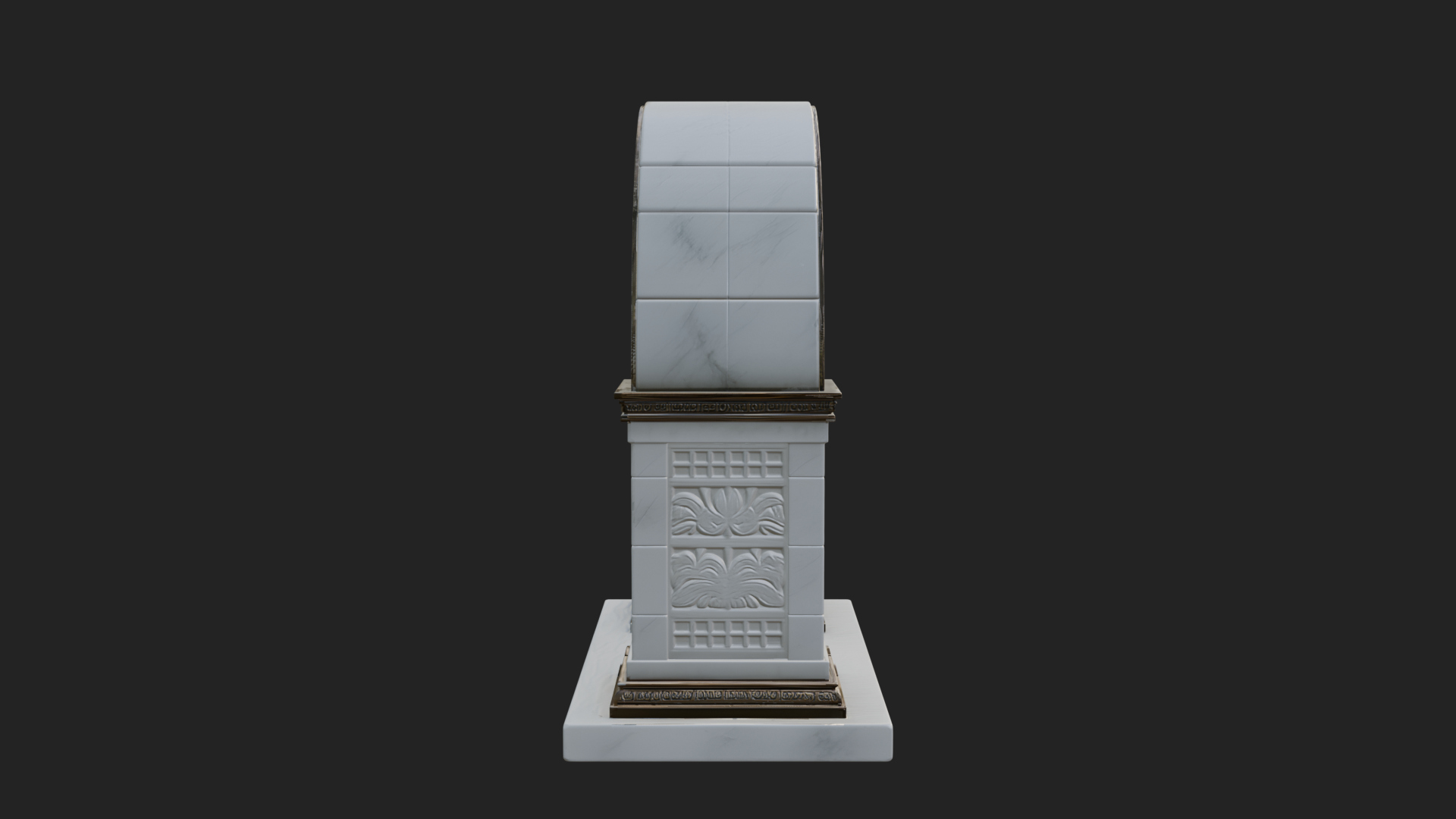 Carved Stone Garden Arch Design 16 3D Print Model 3D Model