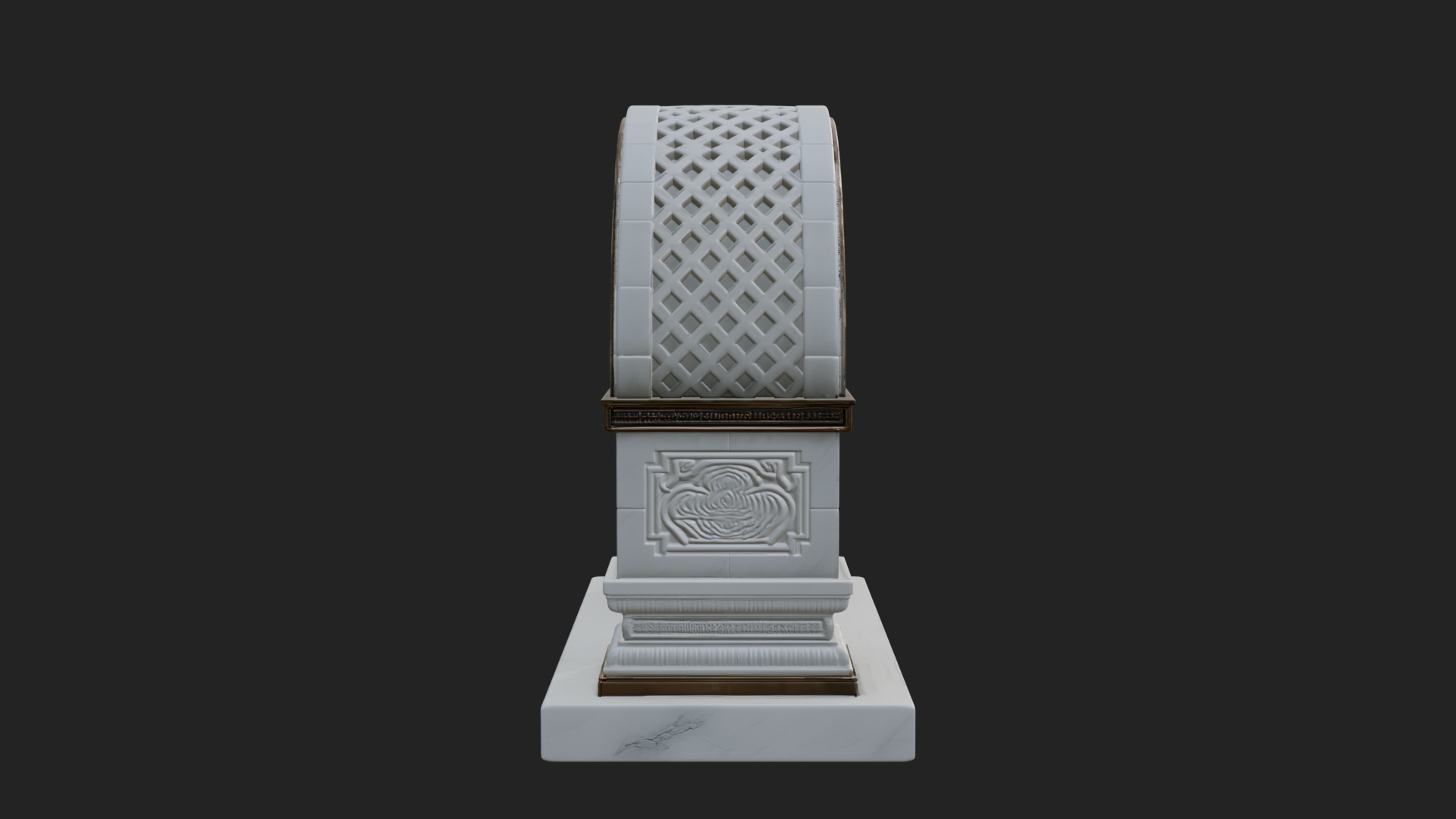 Carved Stone Garden Arch Design 17 3D Print Model 3D Model
