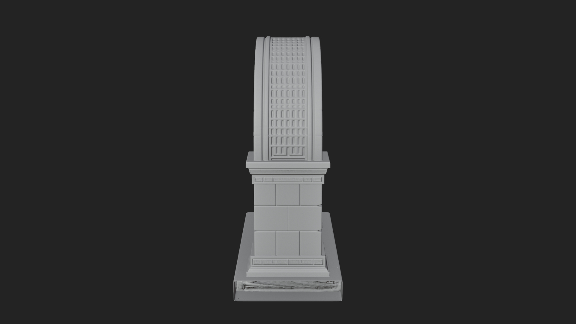 Carved Stone Garden Arch Design 18 3D Print Model 3D Model