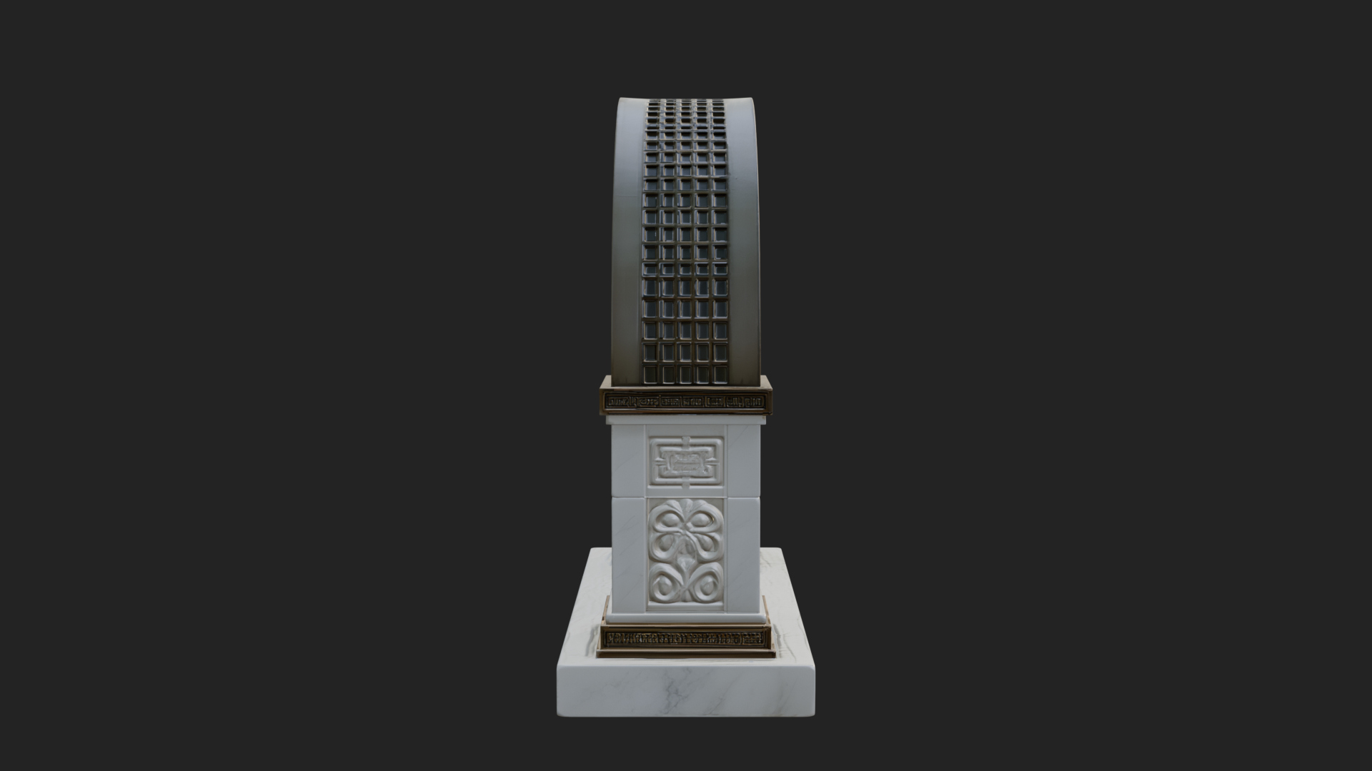 Carved Stone Garden Arch Design 19 3D Print Model 3D Model