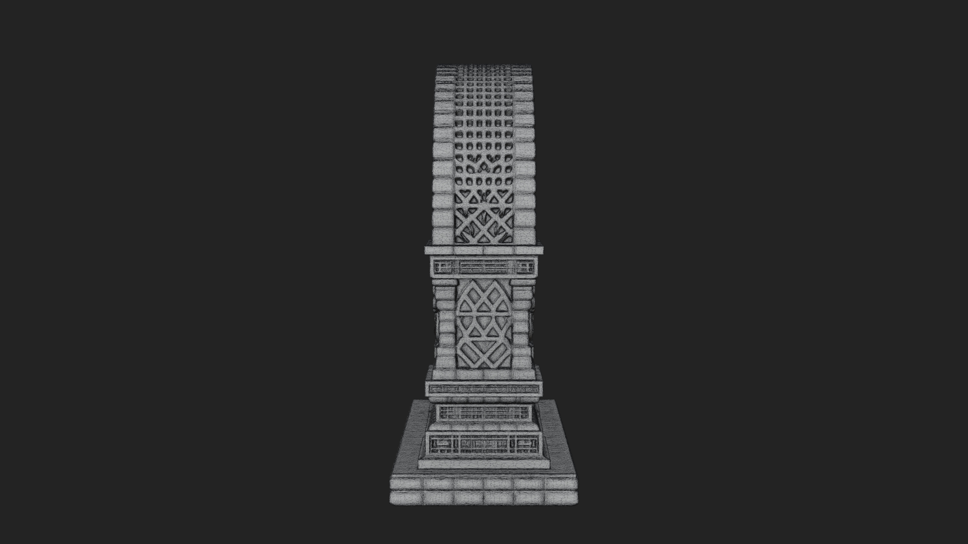 Carved Stone Garden Arch Design 21 3D Print Model 3D Model