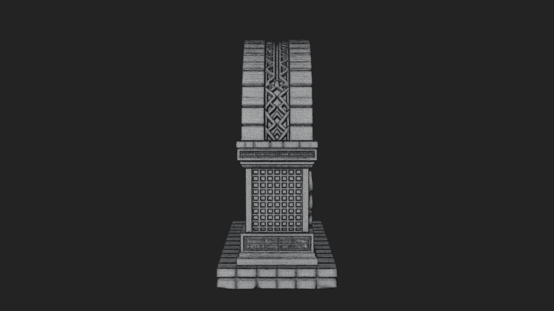 Carved Stone Garden Arch Design 22 3D Print Model 3D Model