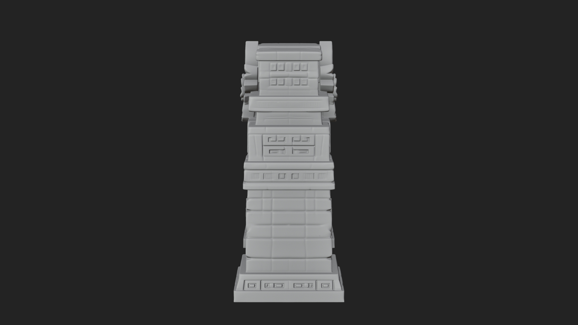 Carved Stone Garden Arch Design 3 3D Print Model 3D Model