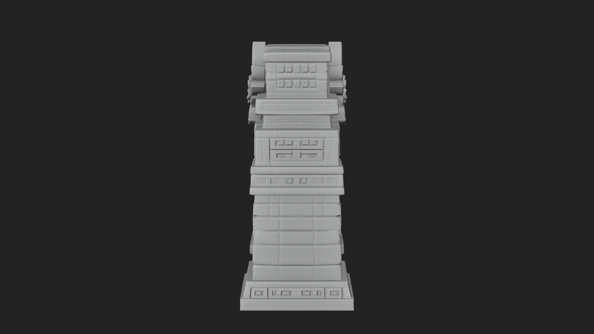 Carved Stone Garden Arch Design 3 3D Print Model 3D Model