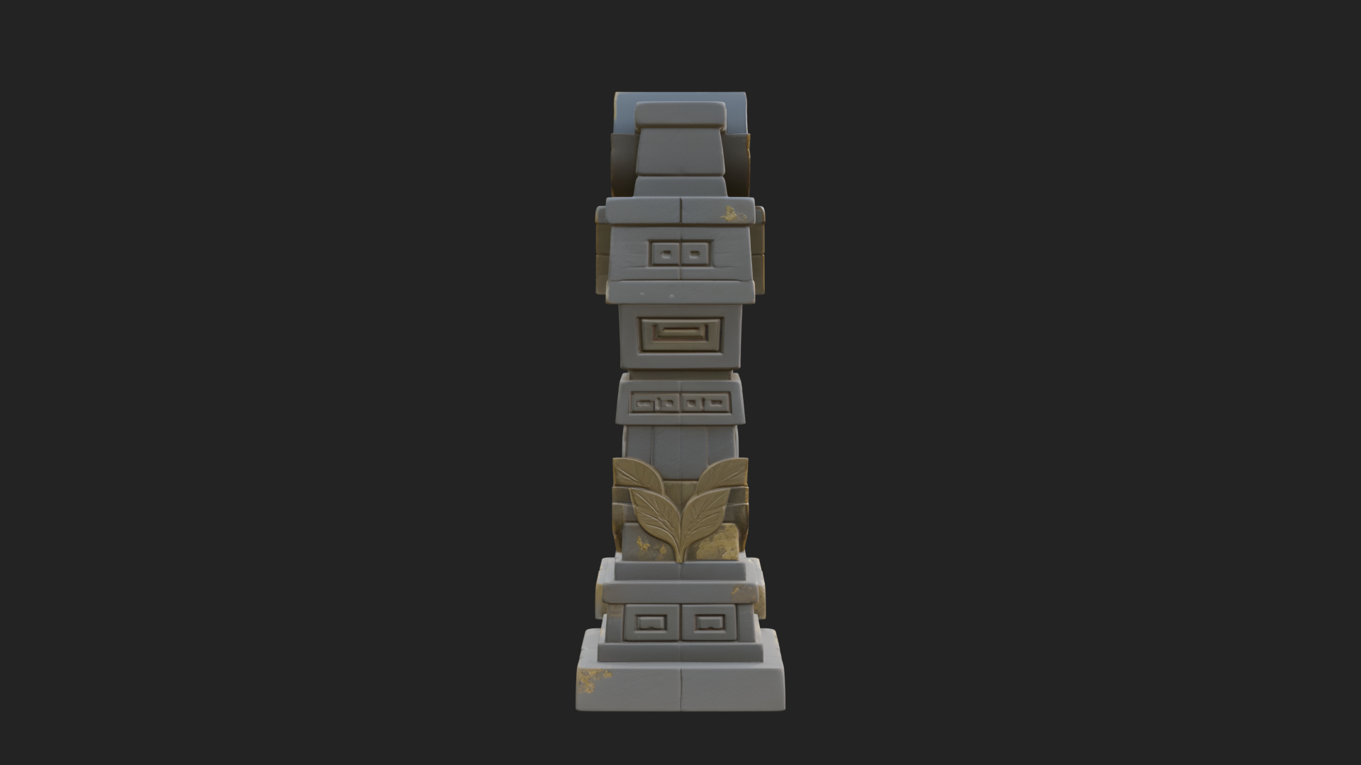 Carved Stone Garden Arch Design 4 3D Print Model 3D Model