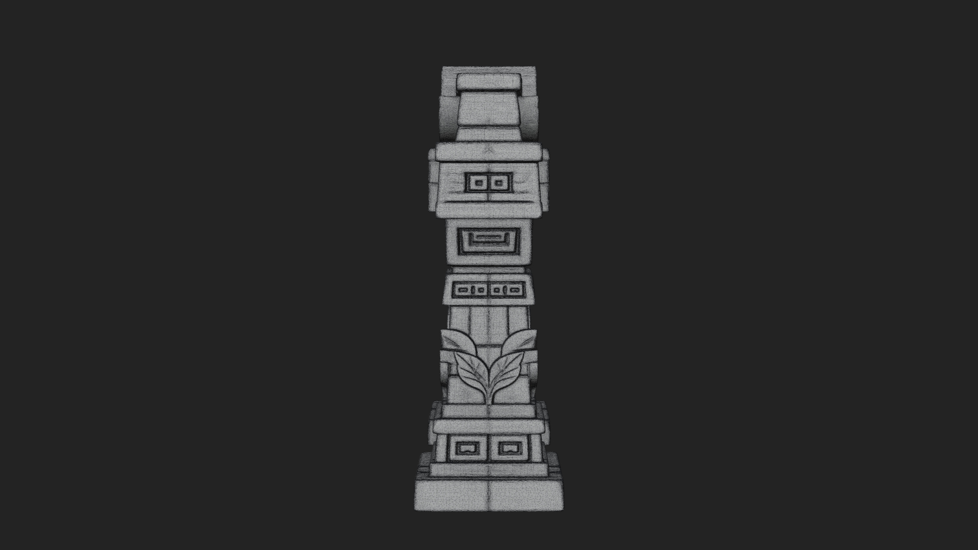 Carved Stone Garden Arch Design 4 3D Print Model 3D Model
