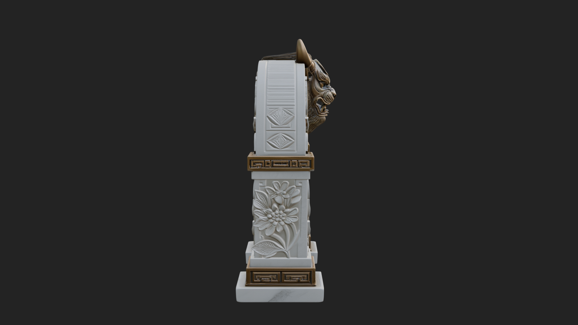 Carved Stone Garden Arch Design 5 3D Print Model 3D Model