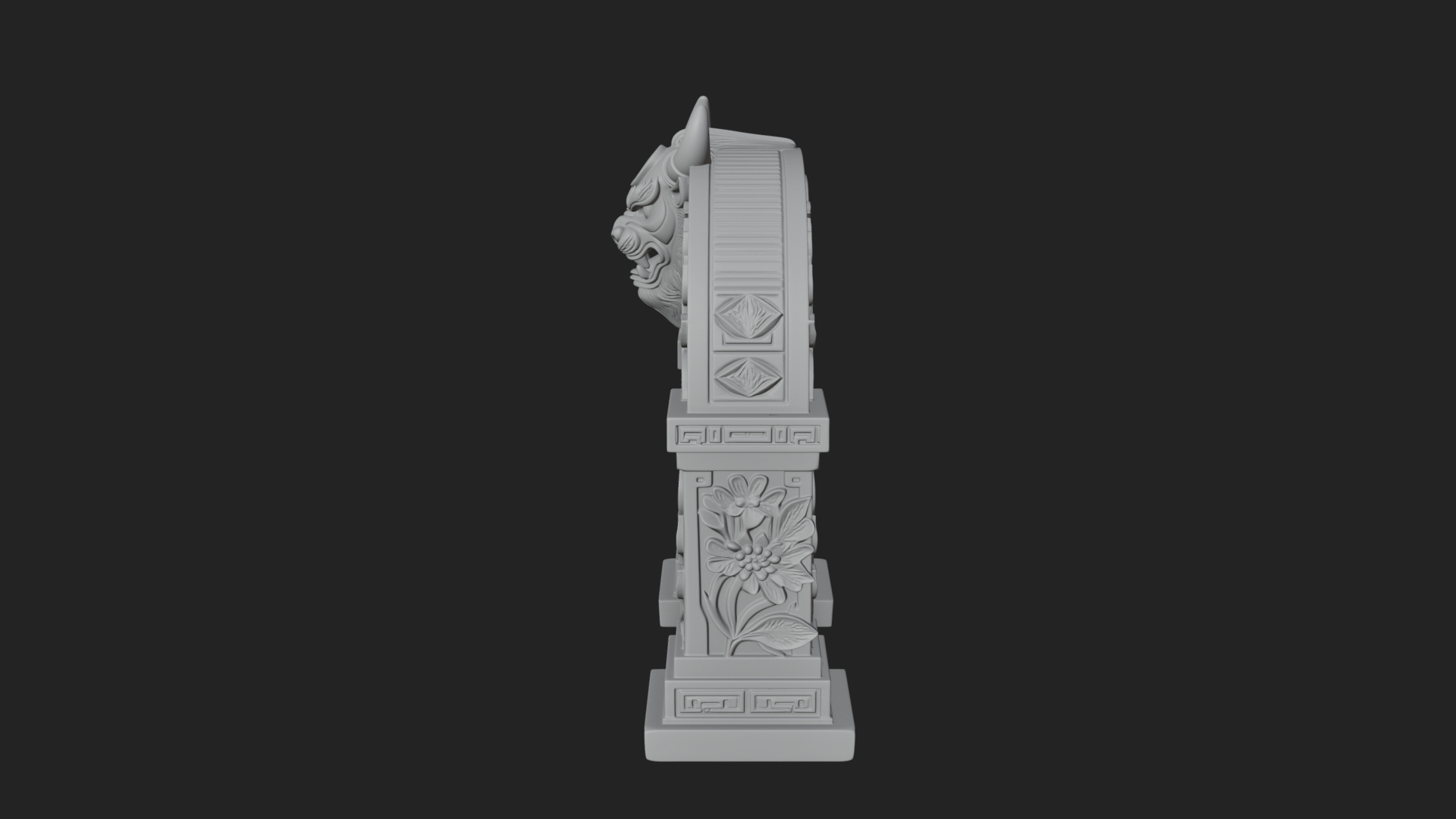 Carved Stone Garden Arch Design 5 3D Print Model 3D Model