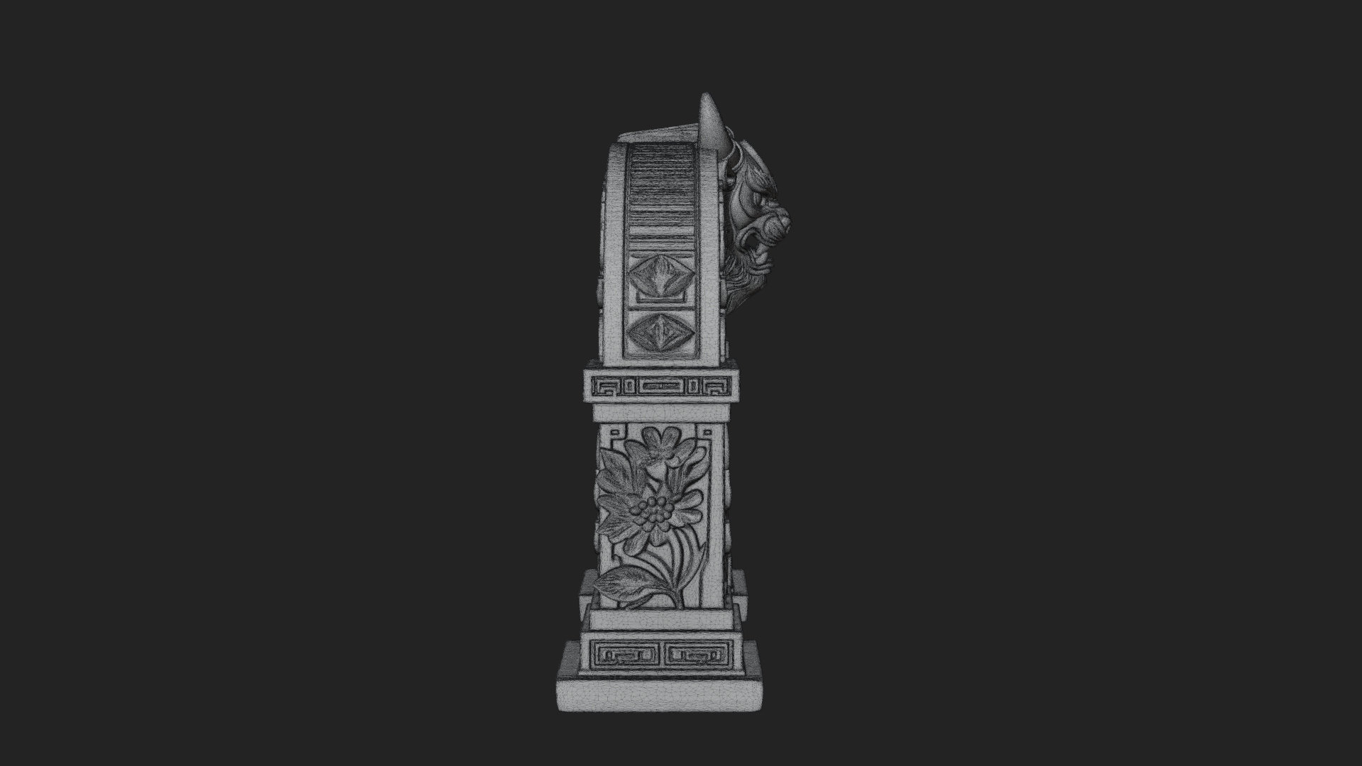 Carved Stone Garden Arch Design 5 3D Print Model 3D Model