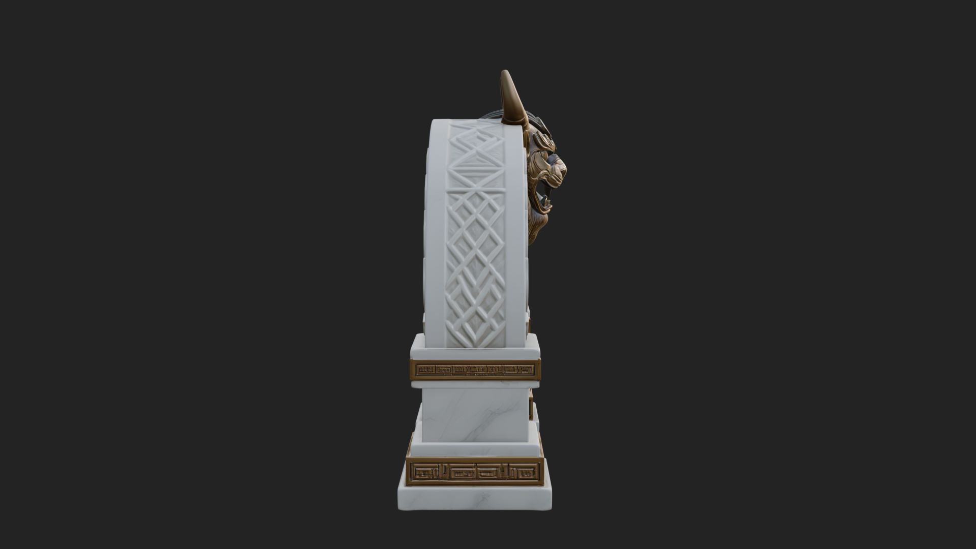 Carved Stone Garden Arch Design 6 3D Print Model 3D Model