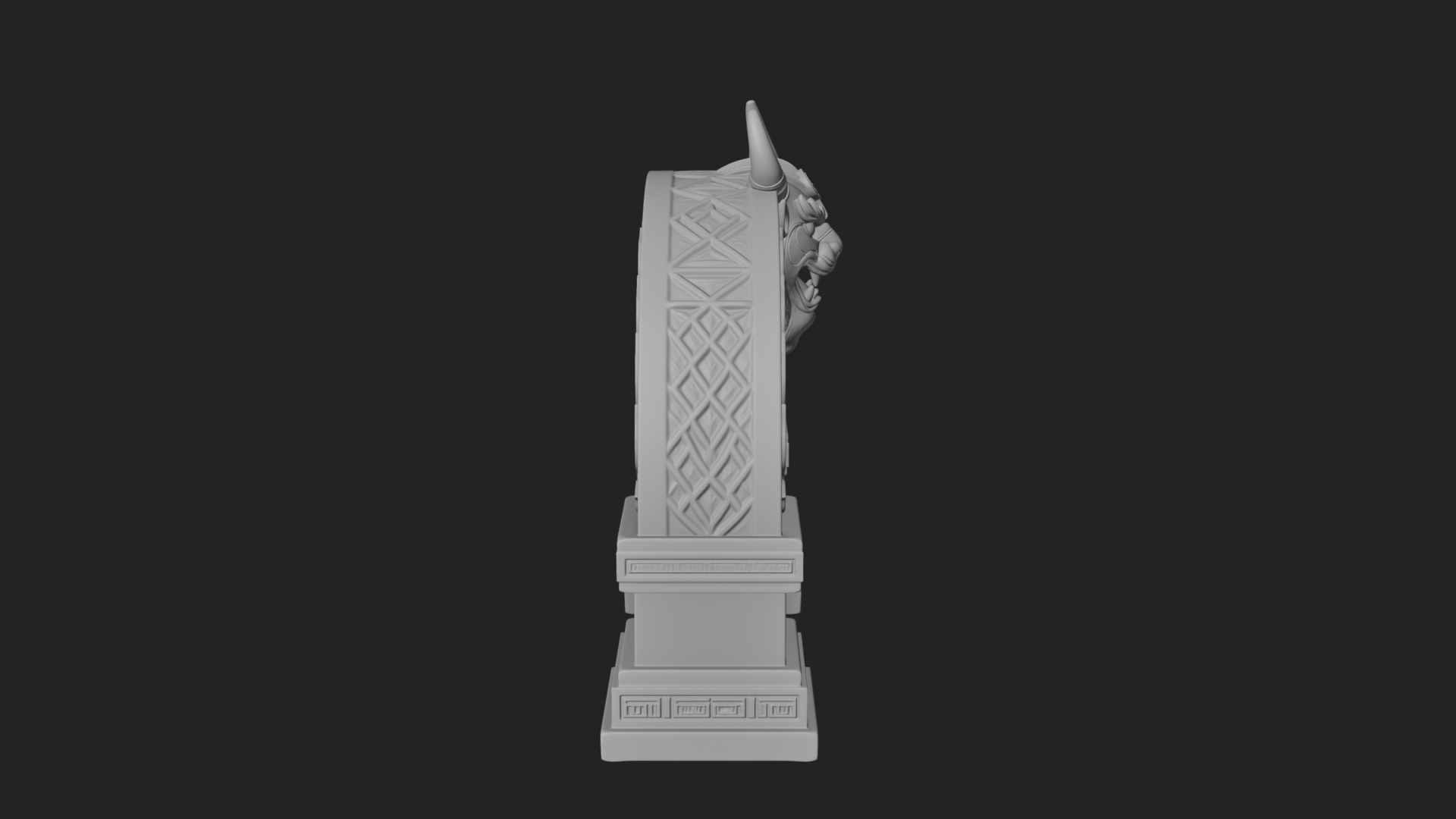 Carved Stone Garden Arch Design 6 3D Print Model 3D Model