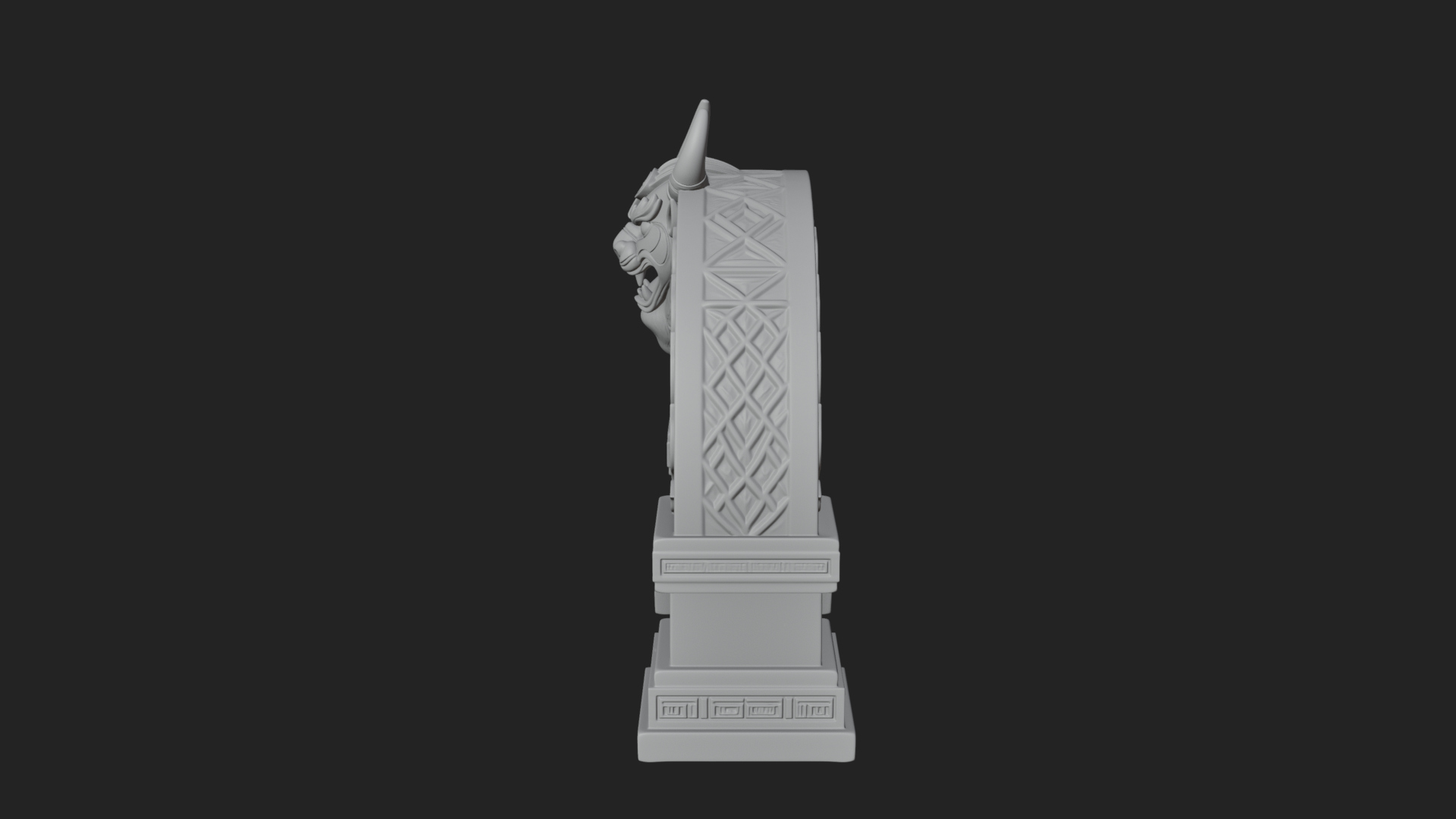 Carved Stone Garden Arch Design 6 3D Print Model 3D Model