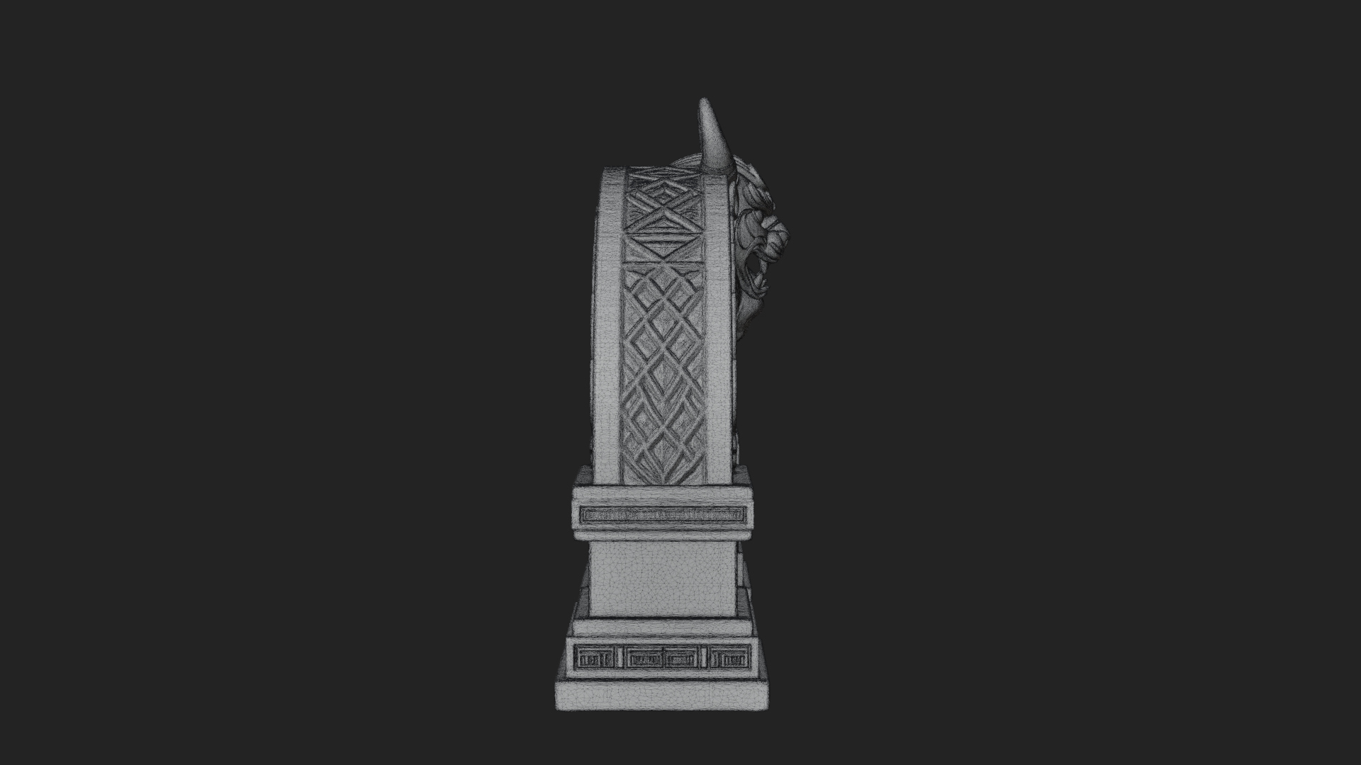 Carved Stone Garden Arch Design 6 3D Print Model 3D Model
