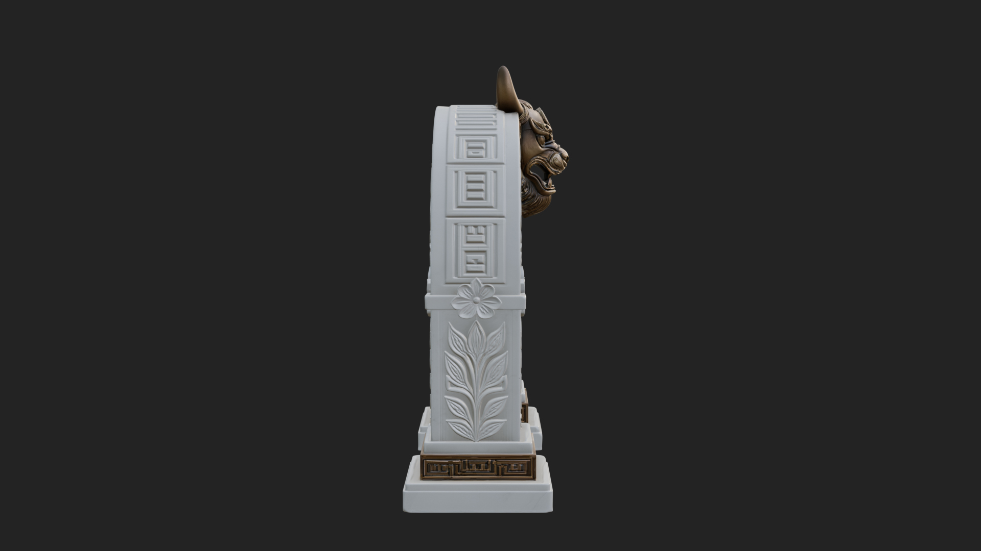 Carved Stone Garden Arch Design 7 3D Print Model 3D Model