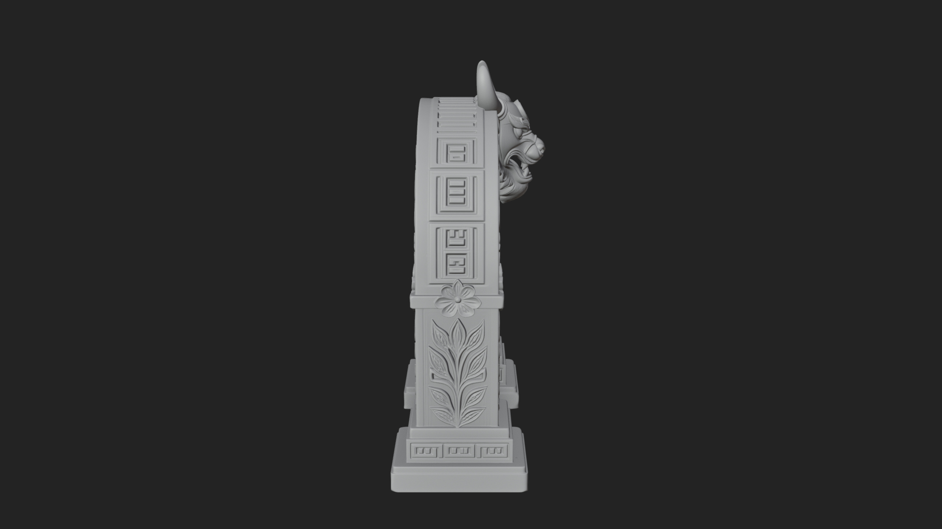 Carved Stone Garden Arch Design 7 3D Print Model 3D Model