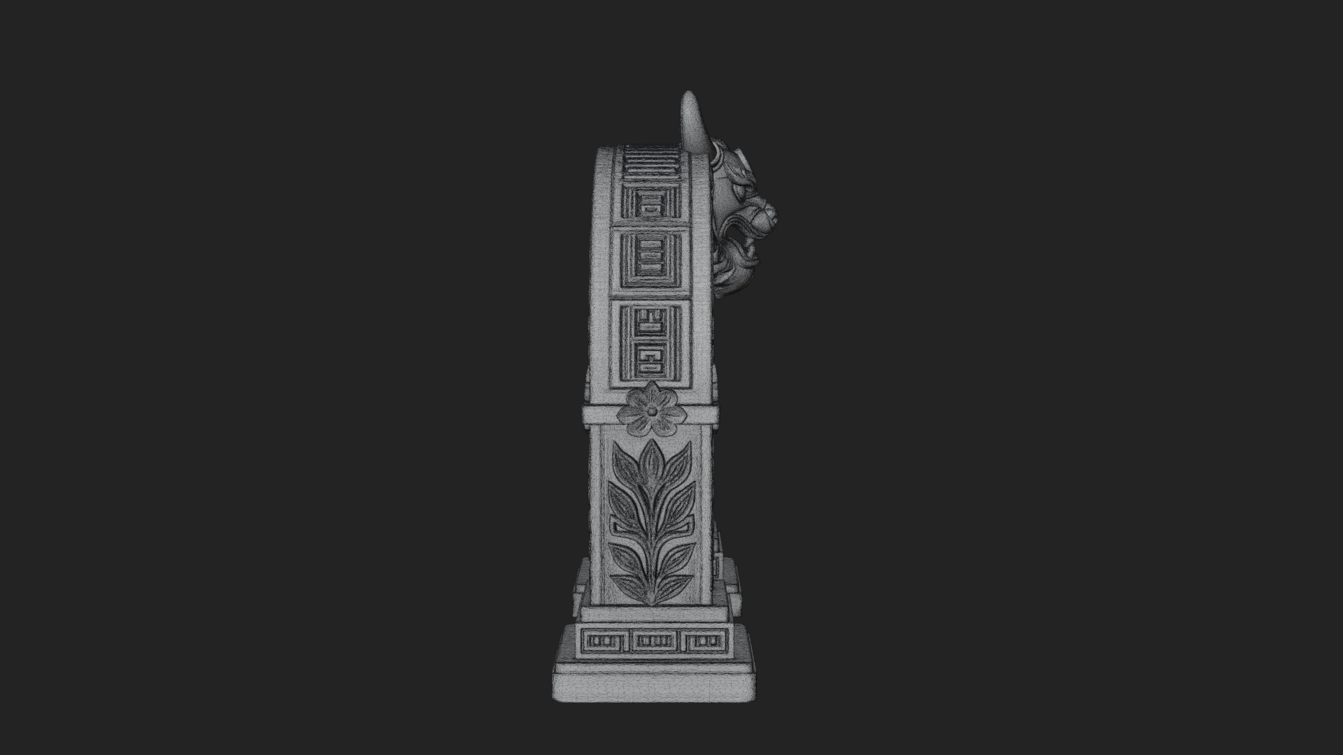 Carved Stone Garden Arch Design 7 3D Print Model 3D Model