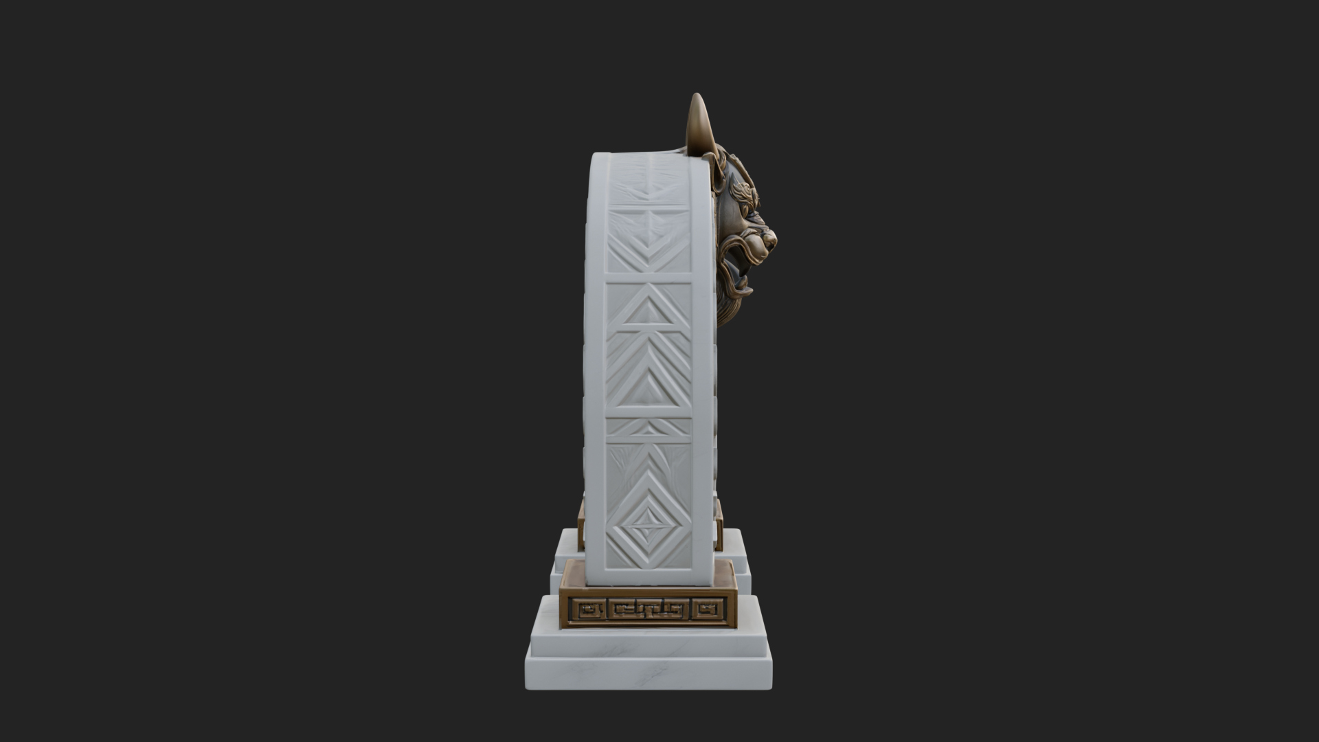 Carved Stone Garden Arch Design 8 3D Print Model 3D Model