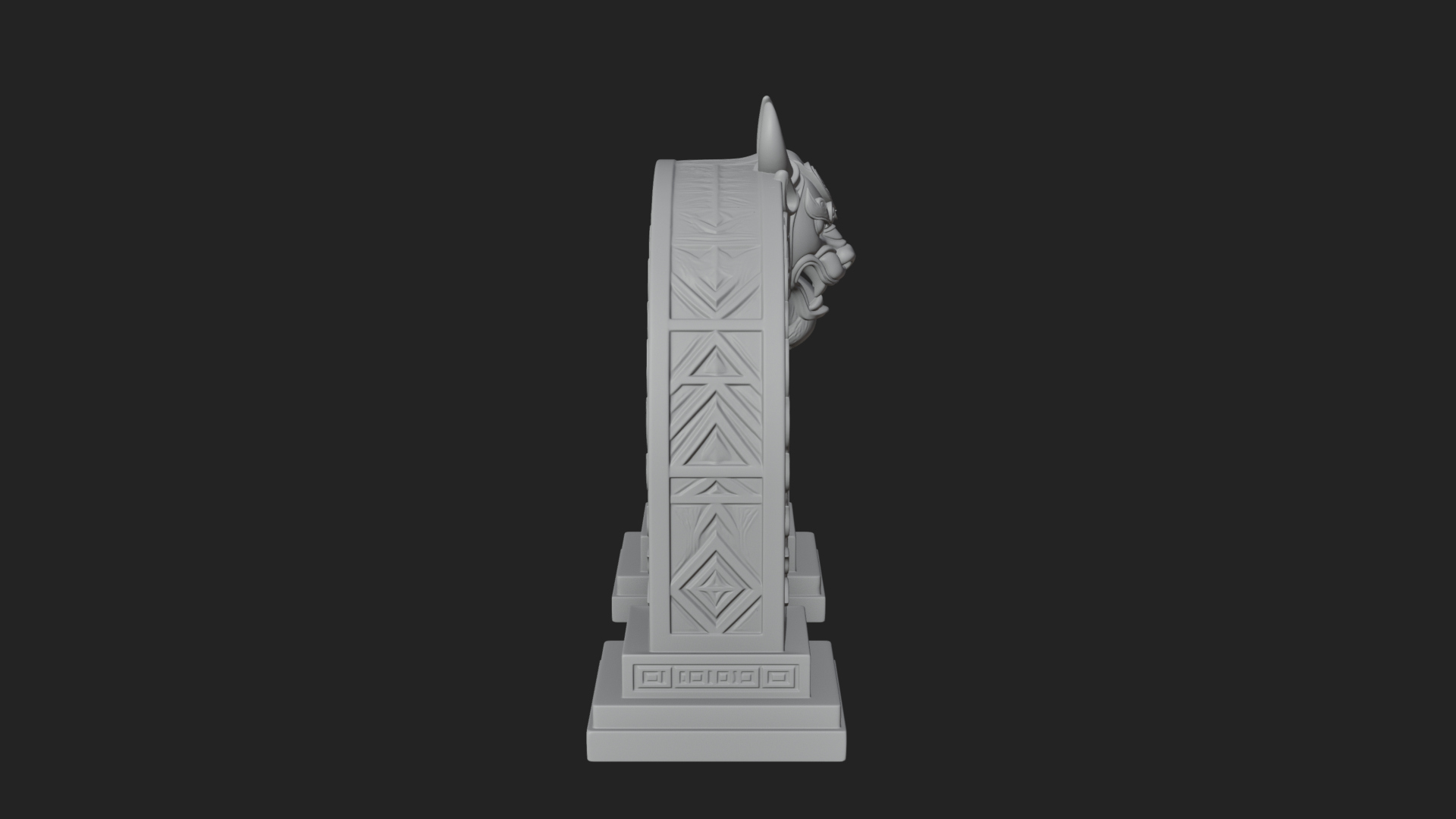Carved Stone Garden Arch Design 8 3D Print Model 3D Model